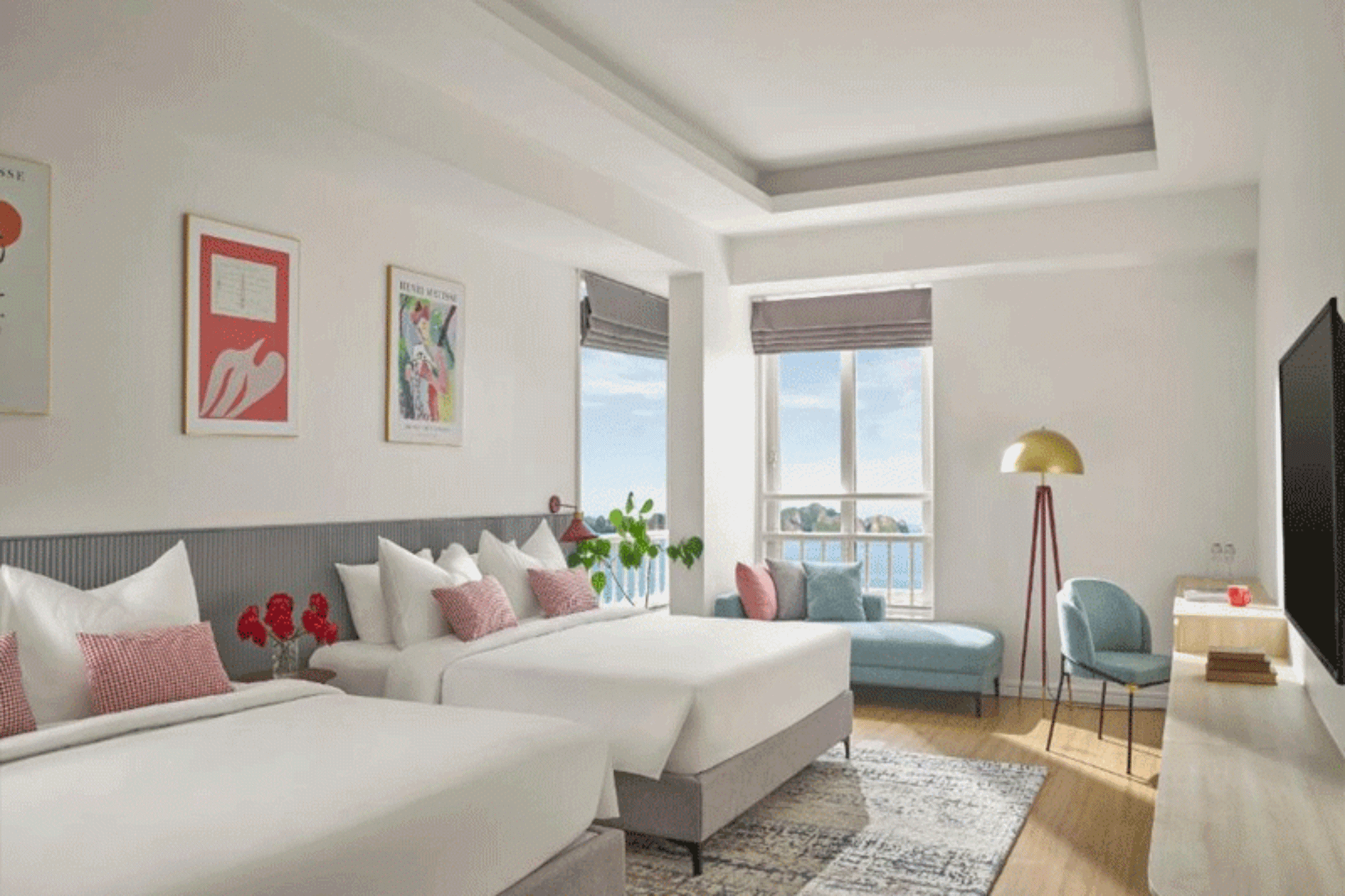Hạng phòng cao cấp dành cho gia đình của The Postcard Hotel Ha Long