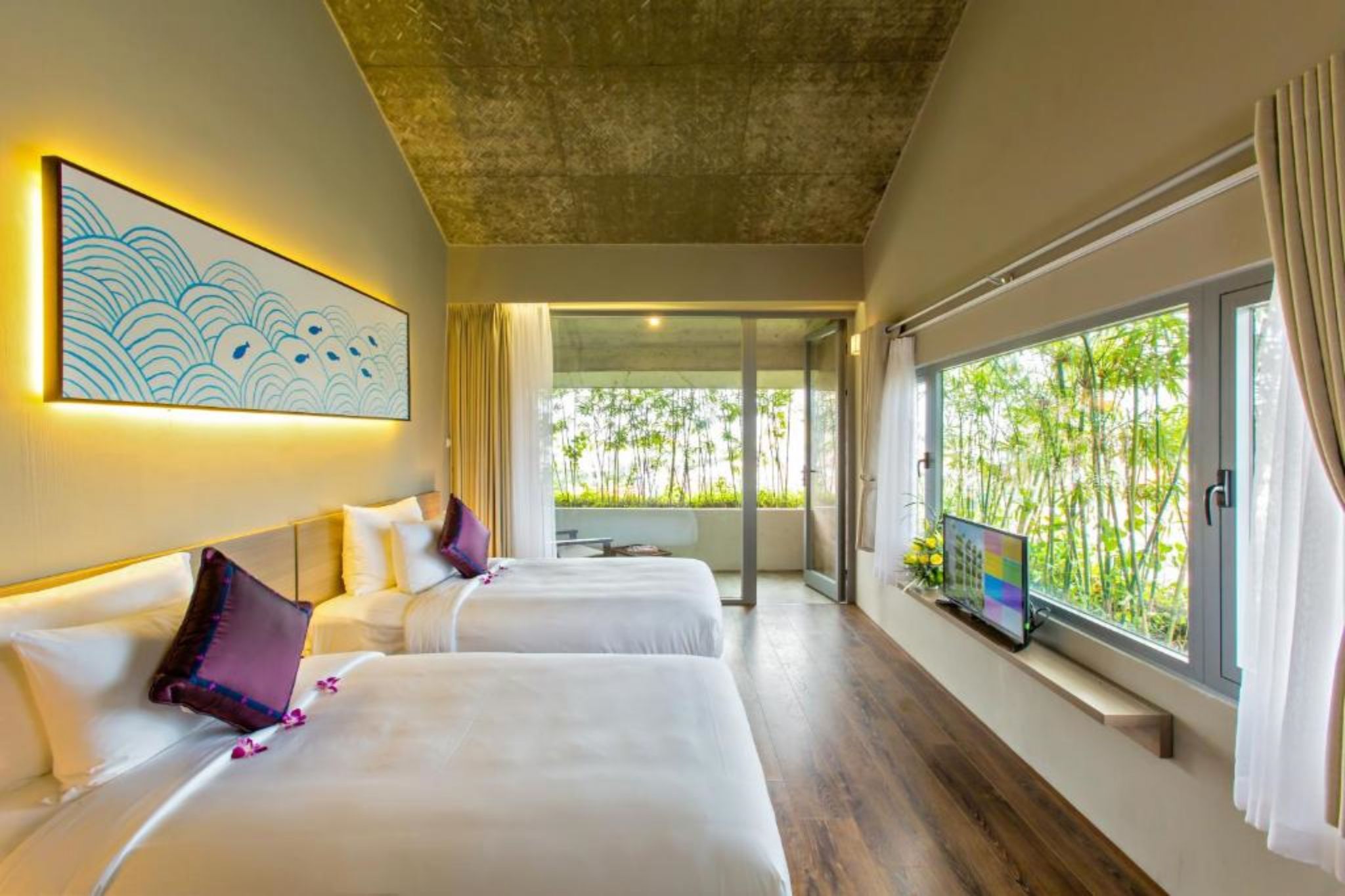 phòng deluxe có vườn riêng