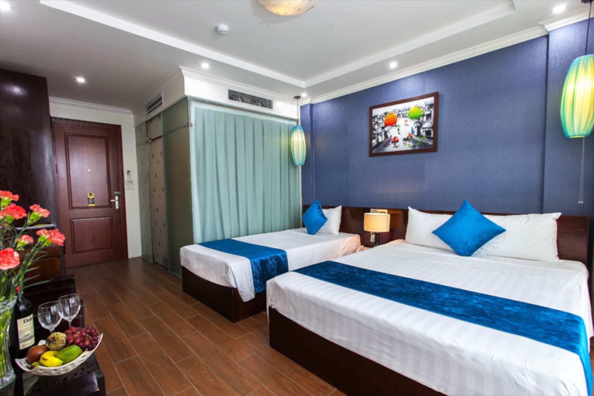 Phòng ngủ cực đẹp tại Hanoi Bella Rosa Suite 