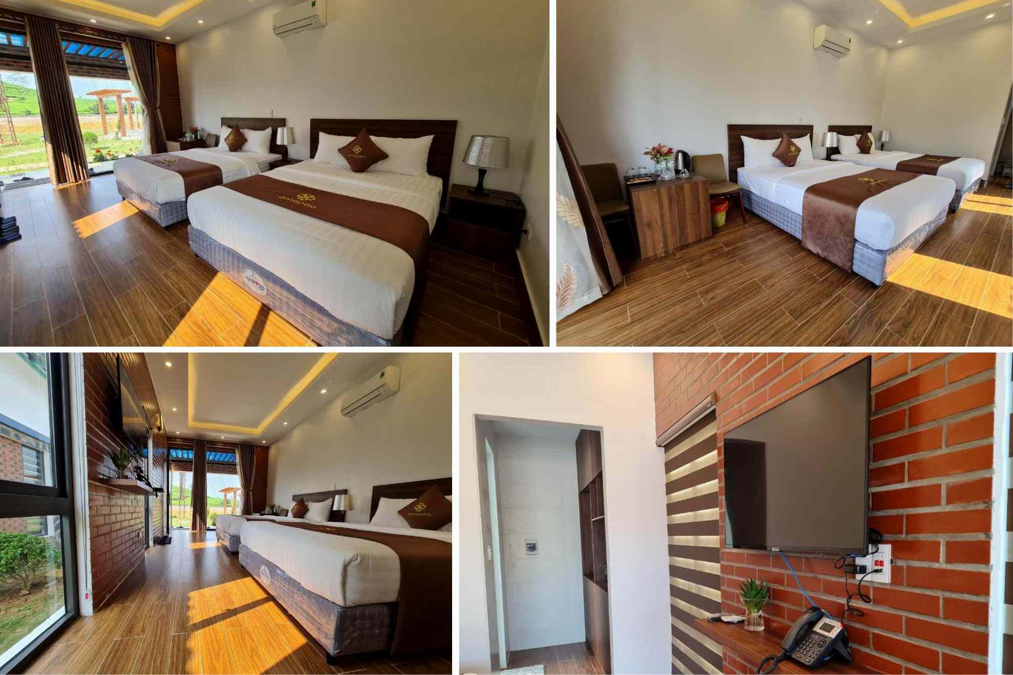 Phòng gia đình tại Emopea Resort Mộc Châu