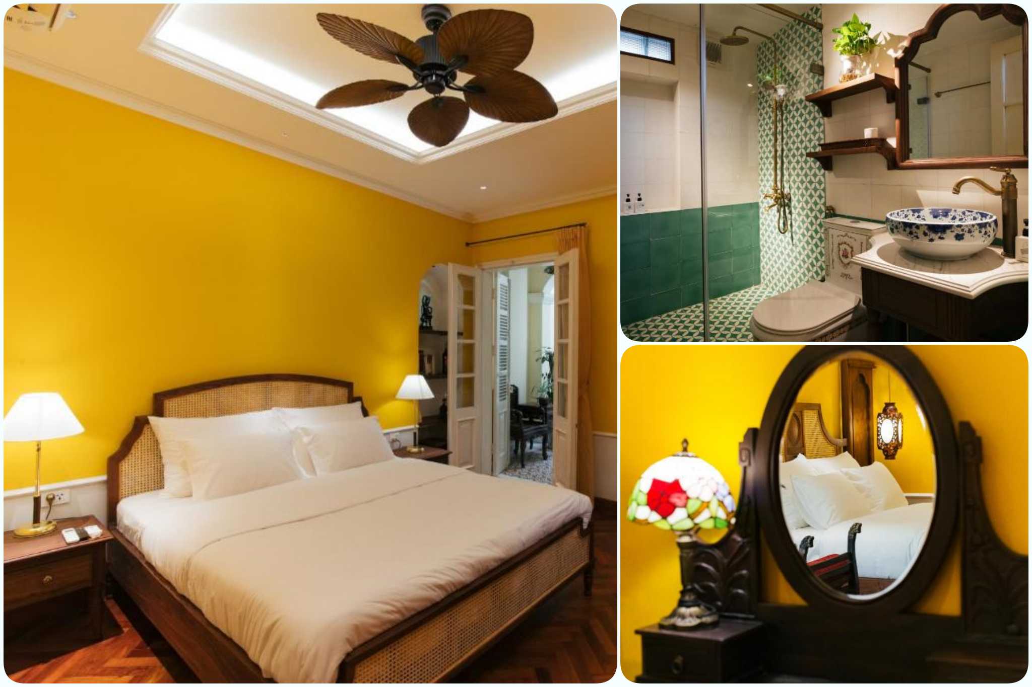 Phòng giường đôi có phòng tắm riêng của Tonkin House Hà Nội