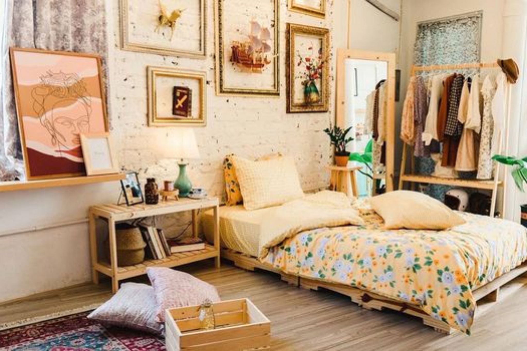 mẫu thiết kế phòng homestay giá rẻ kiểu vintage