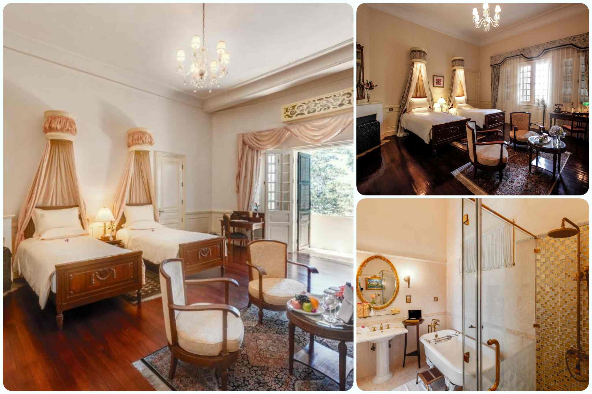 Không gian phòng luxury balcony của Đà Lạt Palace Heritage Hotel 