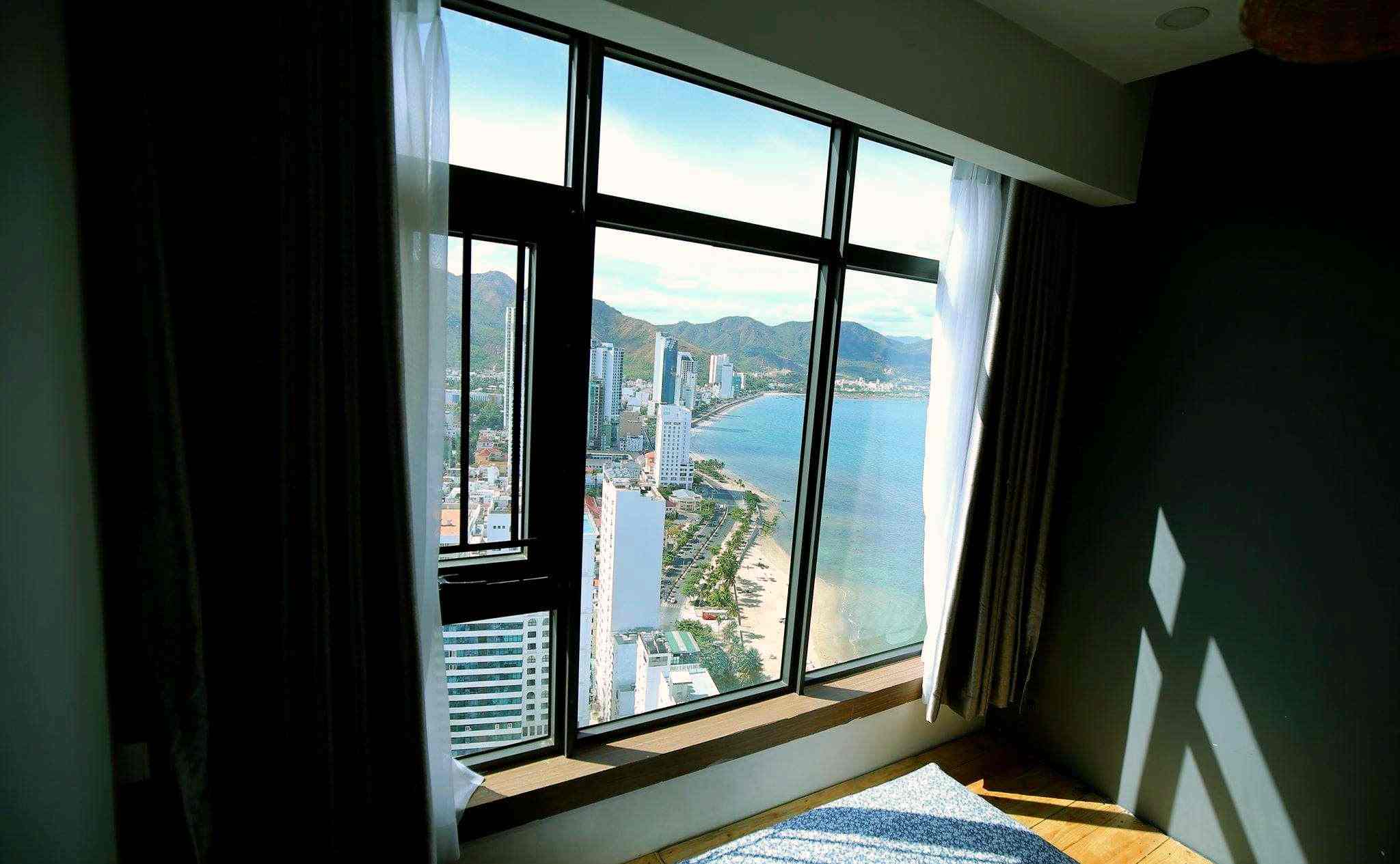 Phòng ngủ view biển tại Nhà của Bu homestay Nha Trang 