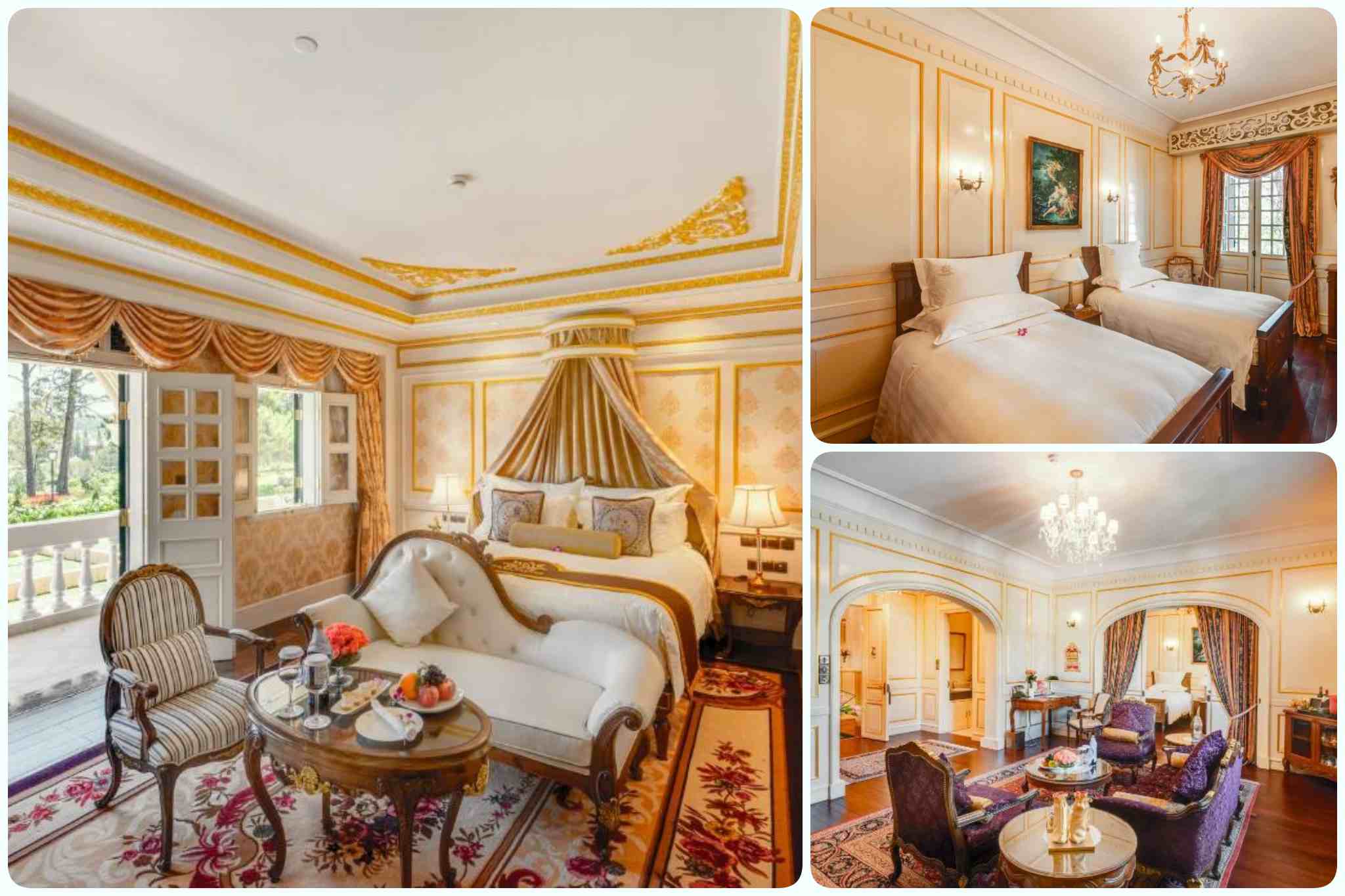 không gian phòng presidential suite của Đà Lạt Palace Heritage Hotel 
