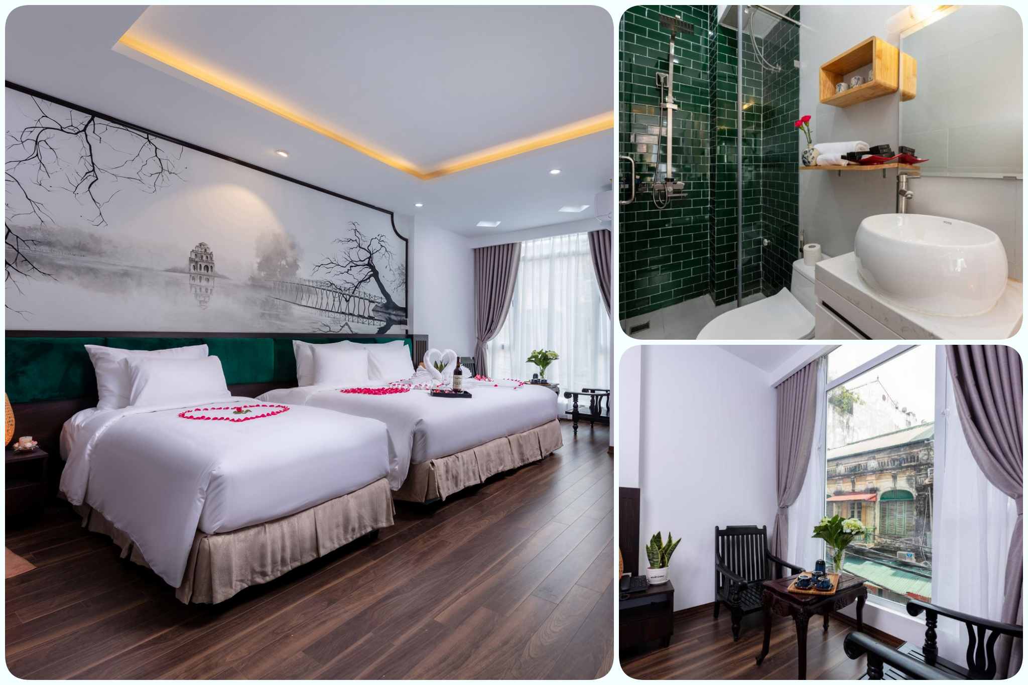 Phòng suiute có ban công tại Ha Noi Lullaby Hotel & Travel