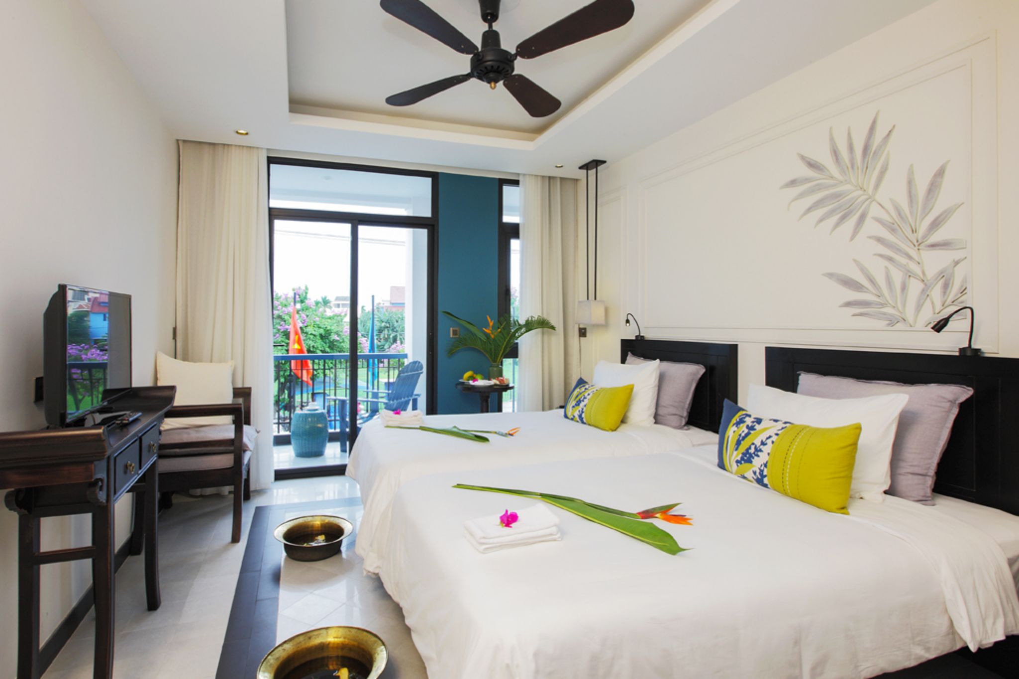 phòng tiêu chuẩn 2 giường đơn của Maison Vy Hotel Hội An