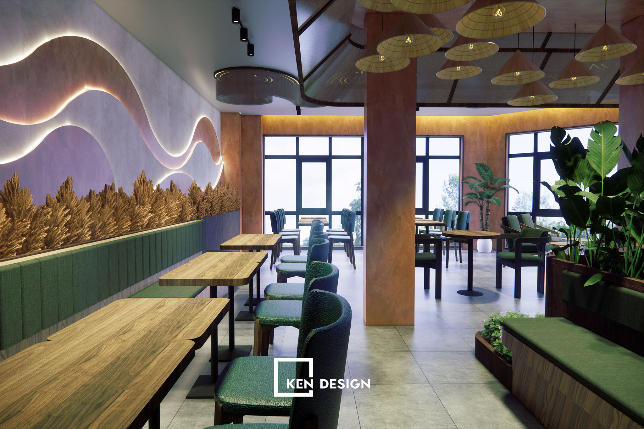 Thi công quán cafe An Thổ