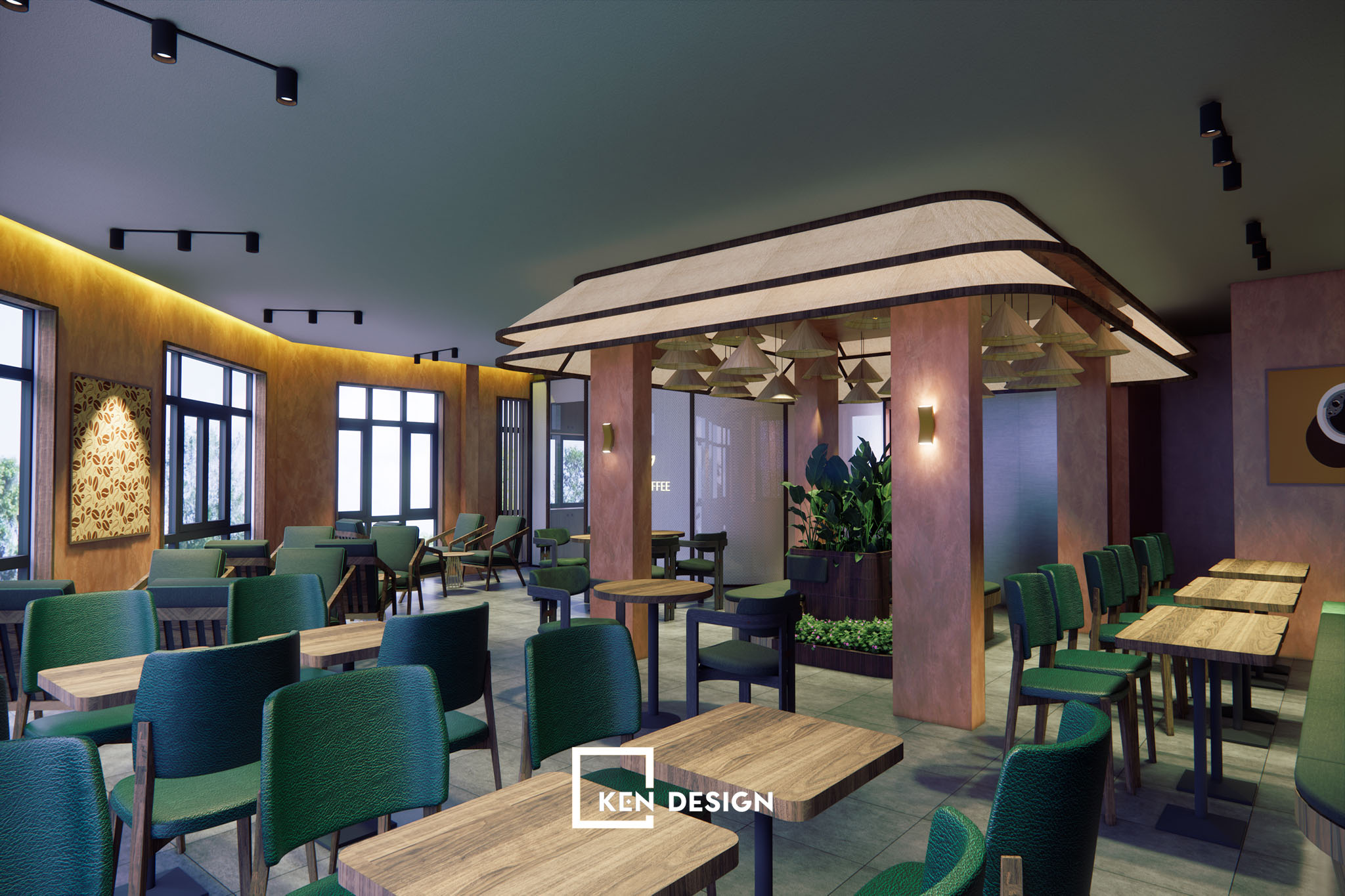 Thi công quán cafe An Thổ
