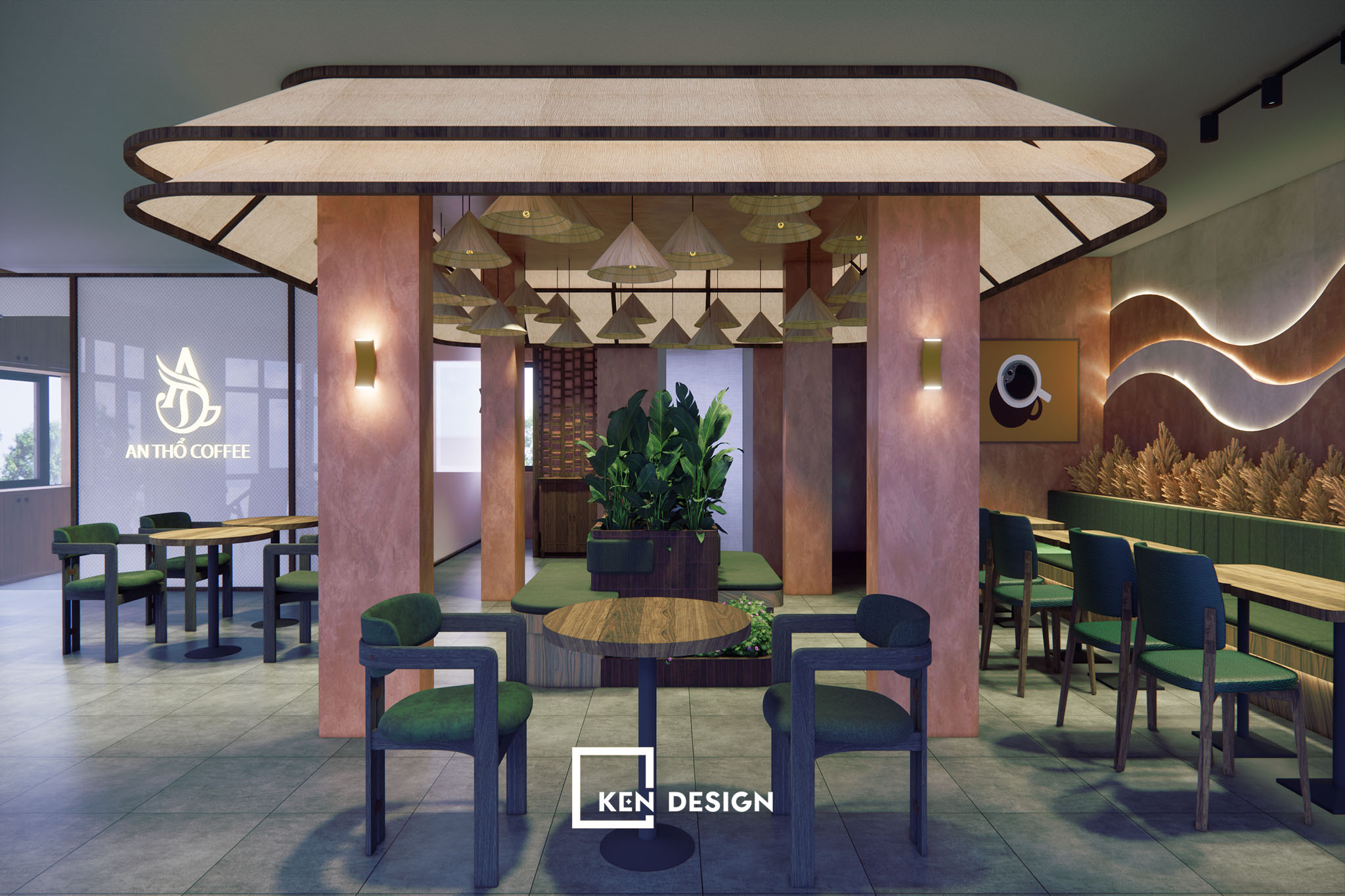 Thi công quán cafe An Thổ