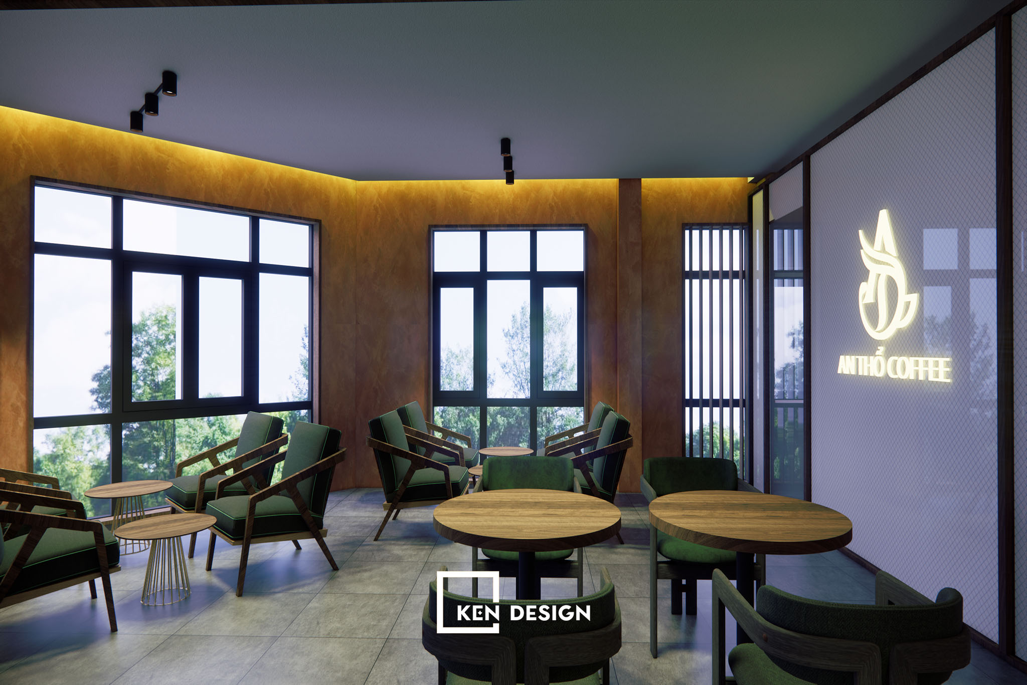 Thi công quán cafe An Thổ