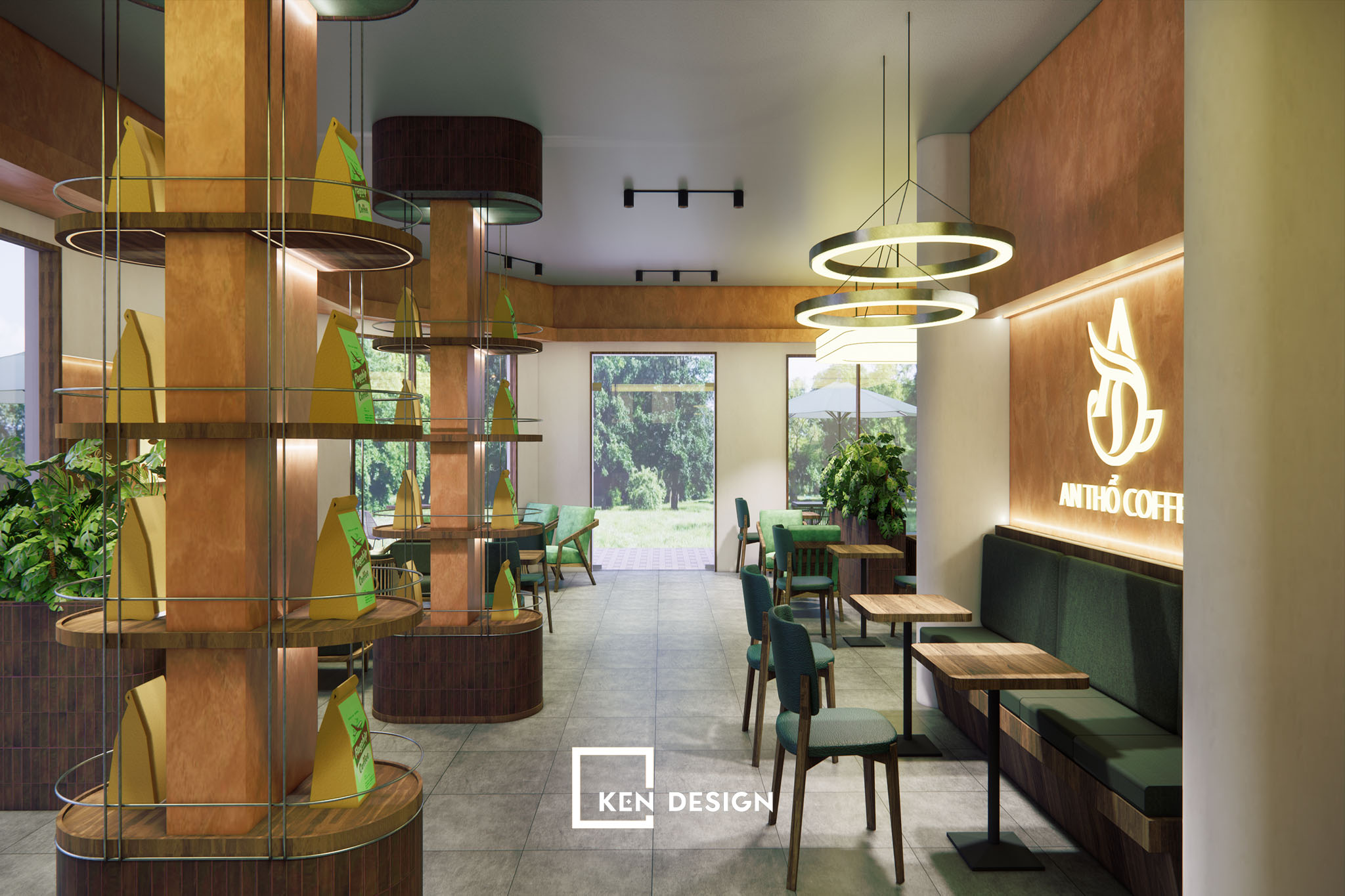 Thi công quán cafe An Thổ