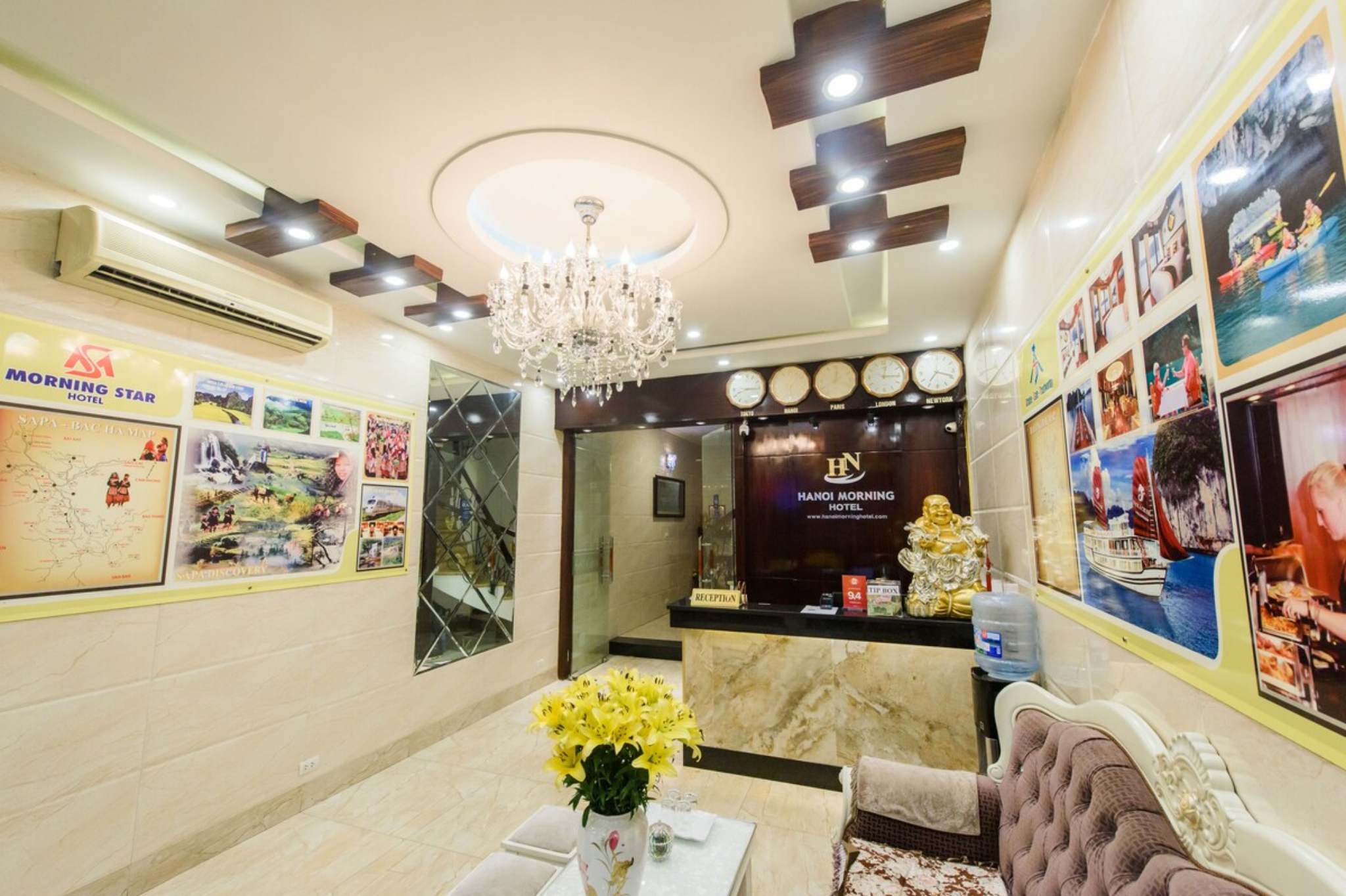 Quầy check in tại Ha Noi Morning Hotel