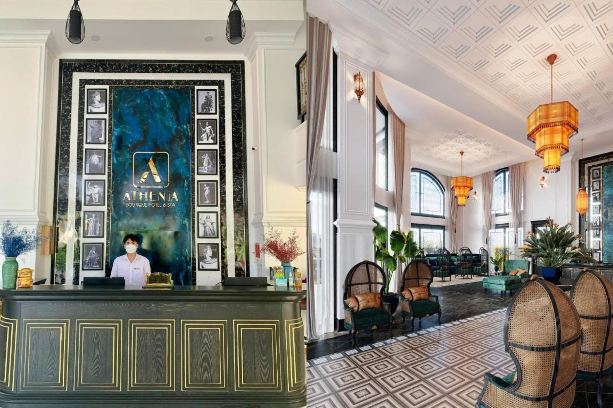 quầy lễ tân của Athenia Boutique Hotel & Spa