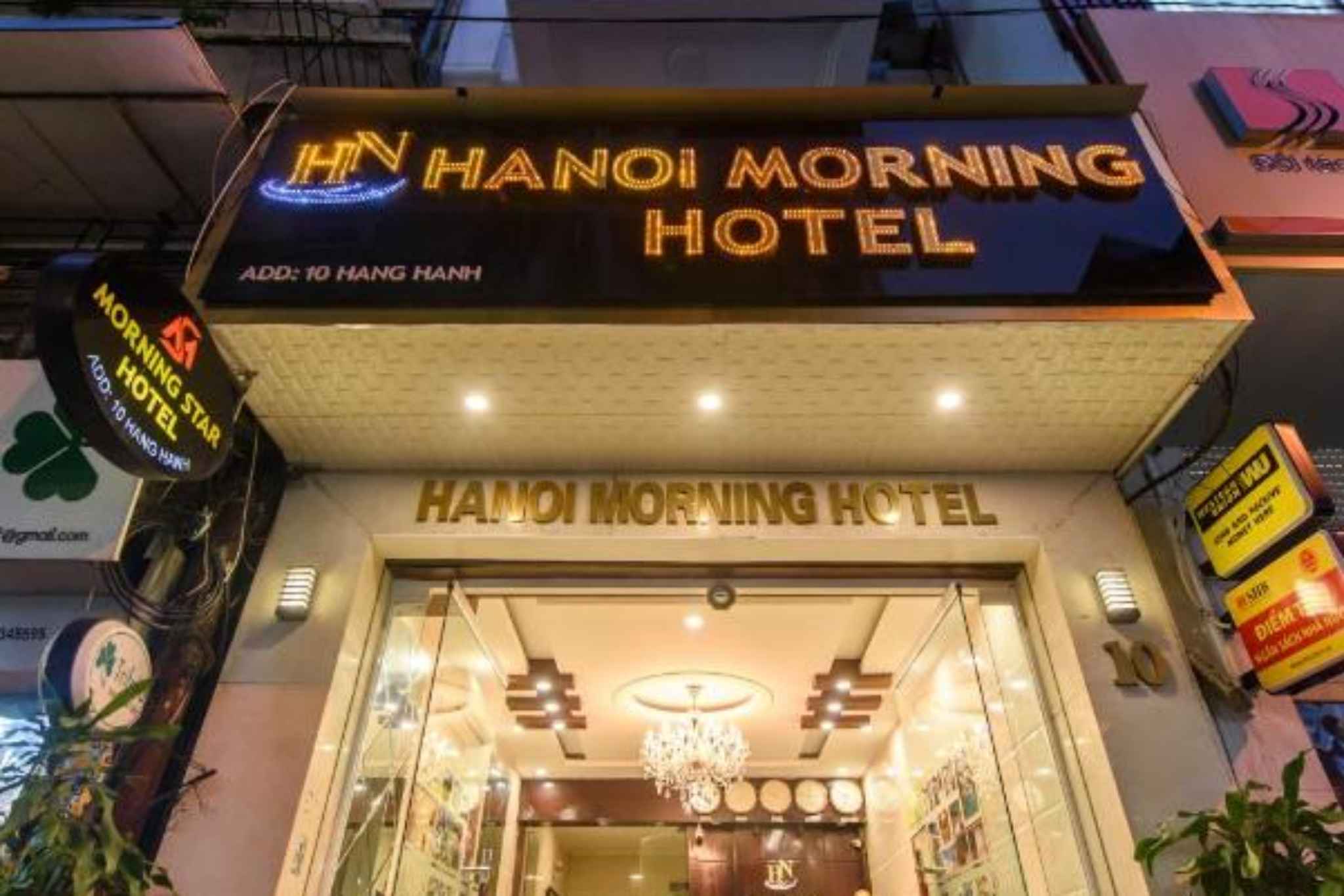 Mặt tiền của Ha Noi Morning Hotel