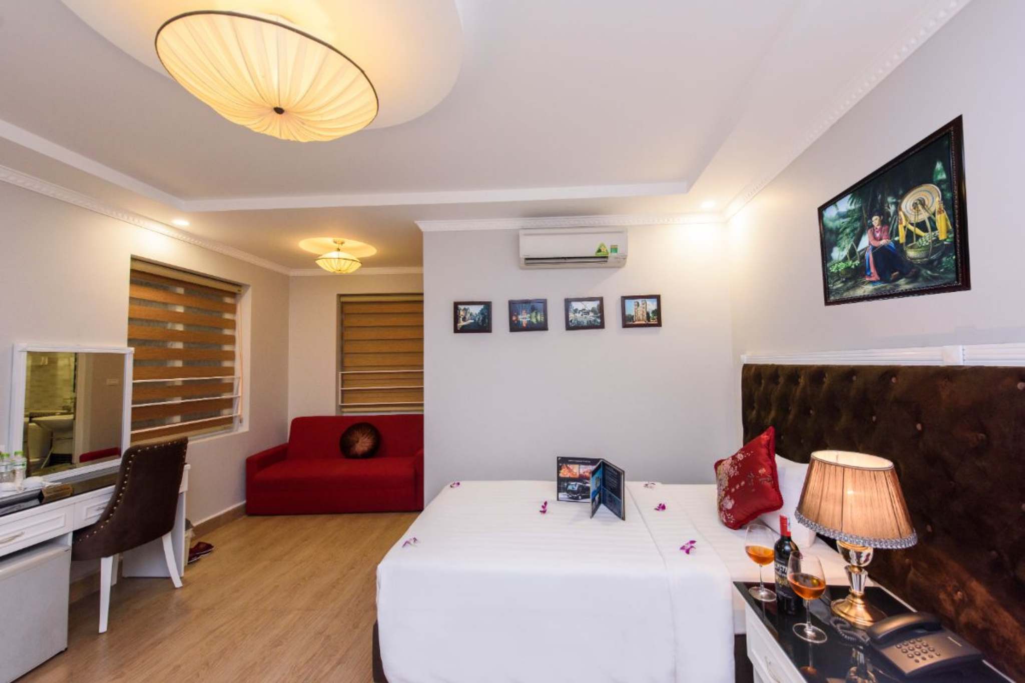 Thiết kế phòng ngủ của Ha Noi Morning Hotel