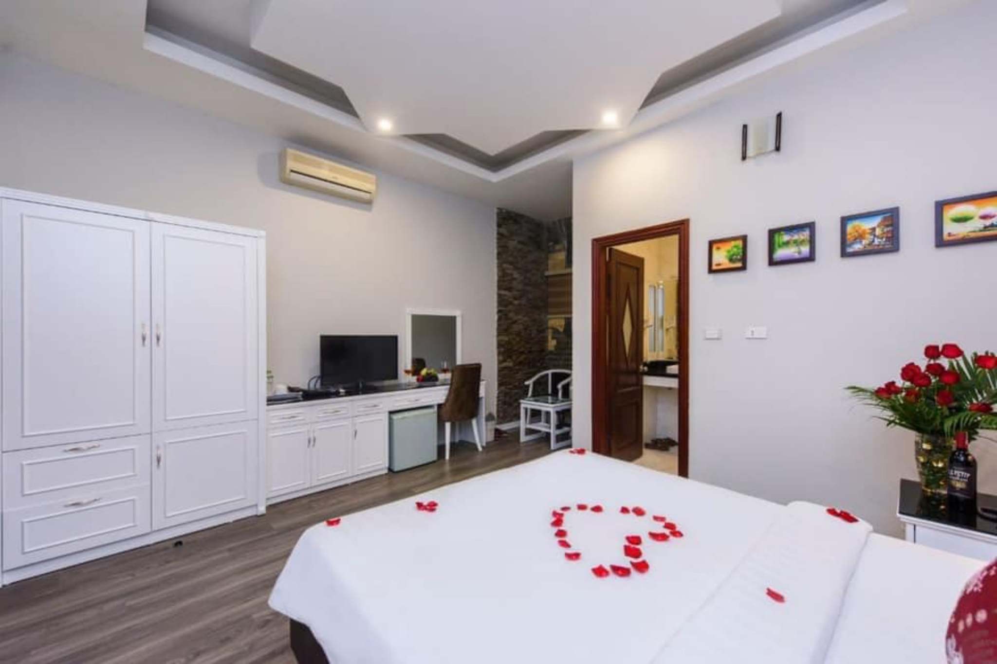 Phòng ngủ tại Ha Noi Morning Hotel