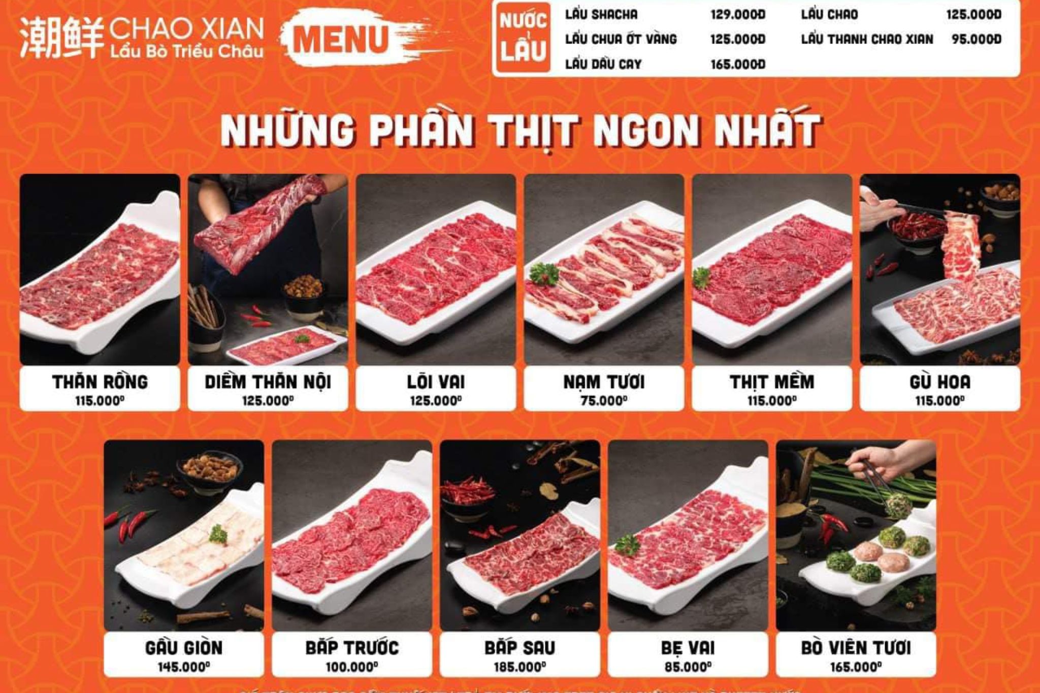 review thương hiệu lẩu bò tươi Chao Xian