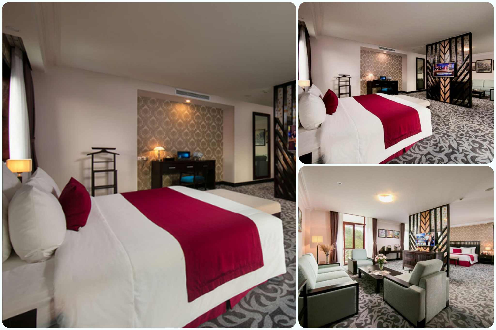 Không gian royal suite view núi của  Swiss Belresort Tuyền Lâm 