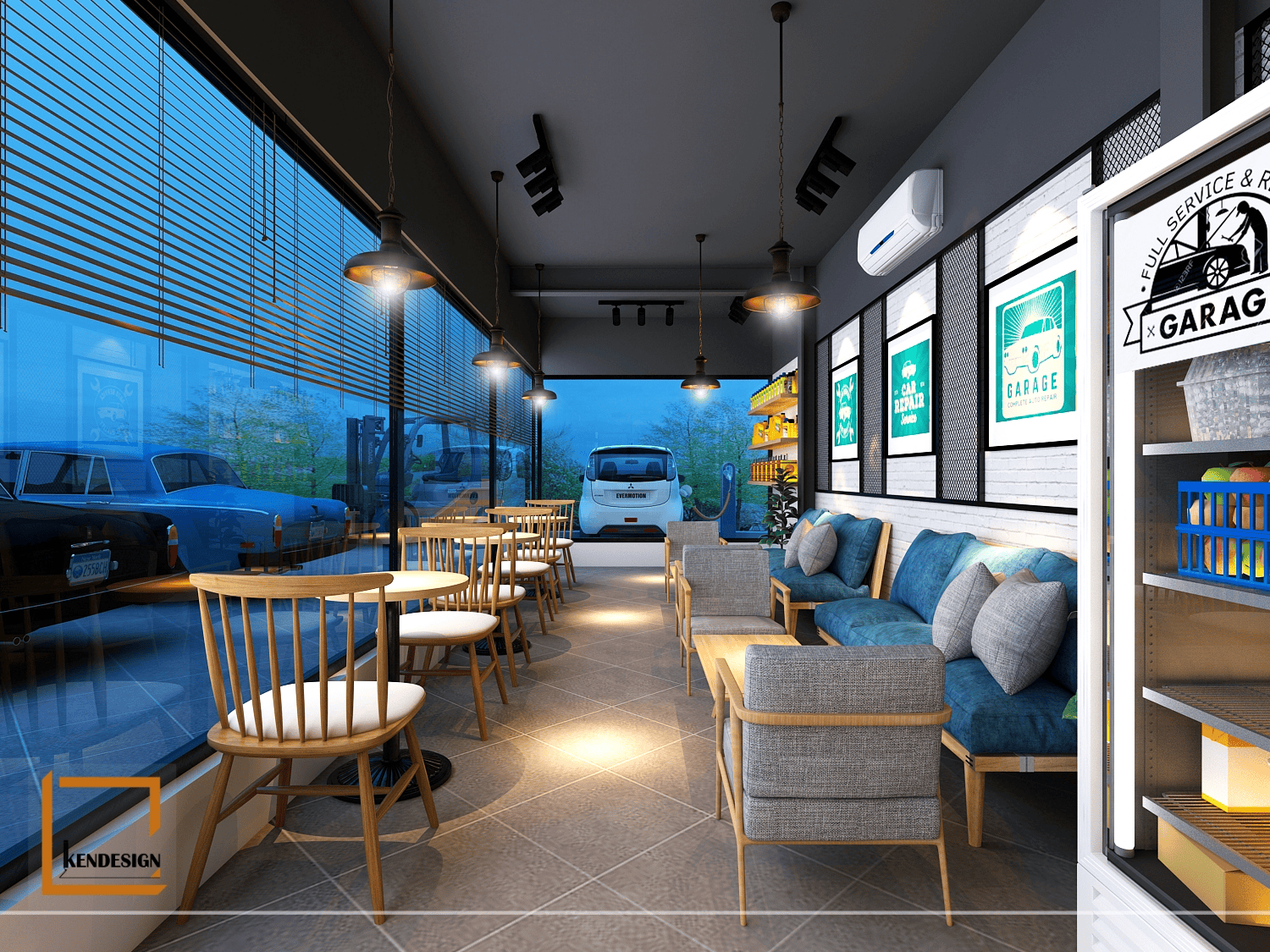 Khắc phục sai lầm khi thiết kế quán cafe 2 tầng là định hình concept