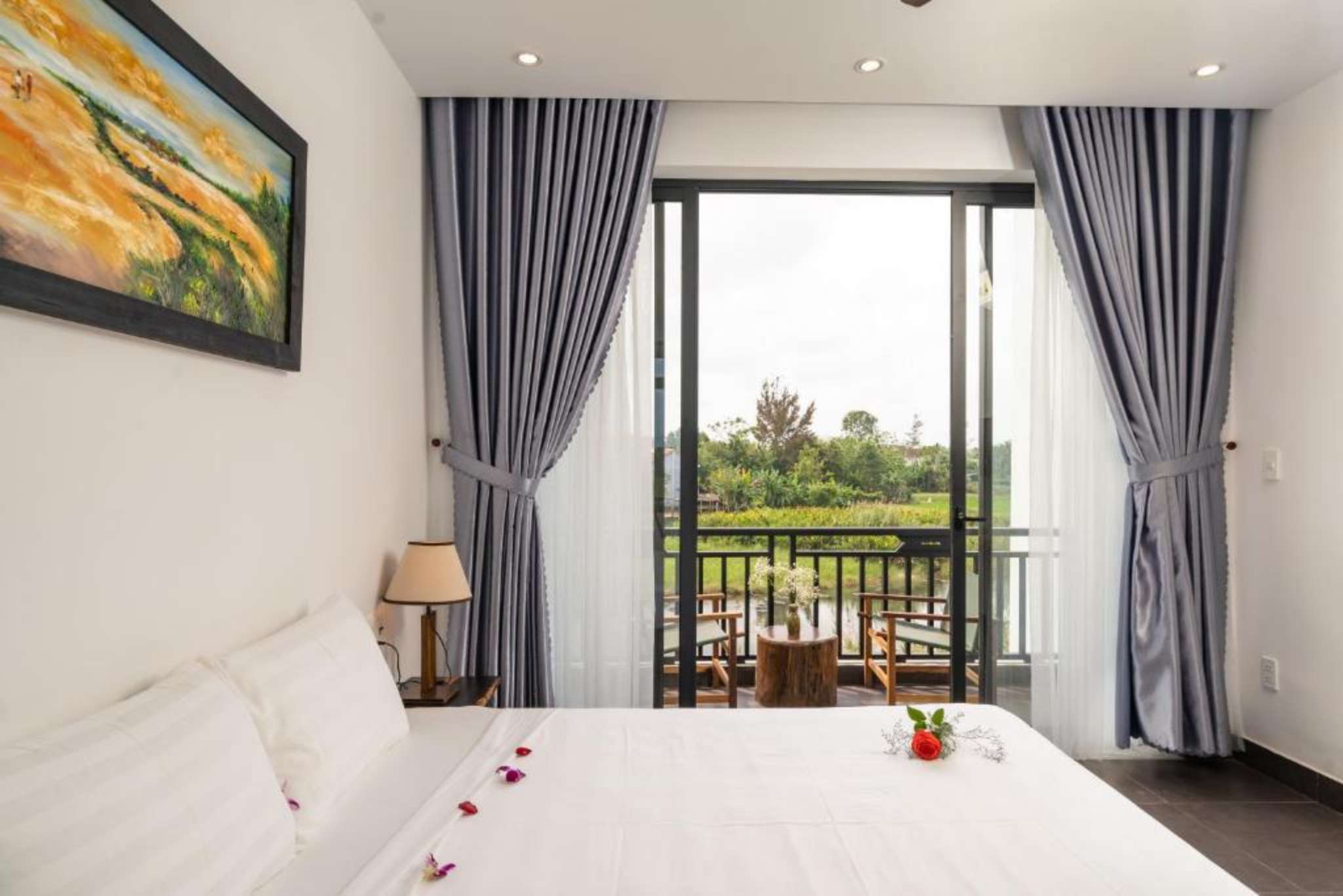 Thiết kế phòng tại The Boathouse Riverside Homestay Hội An