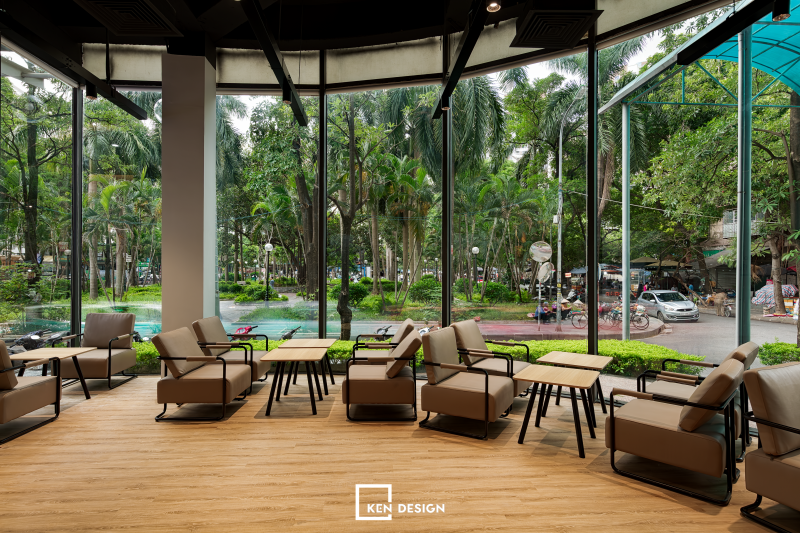 Thi công cafe coworking Flow Haus