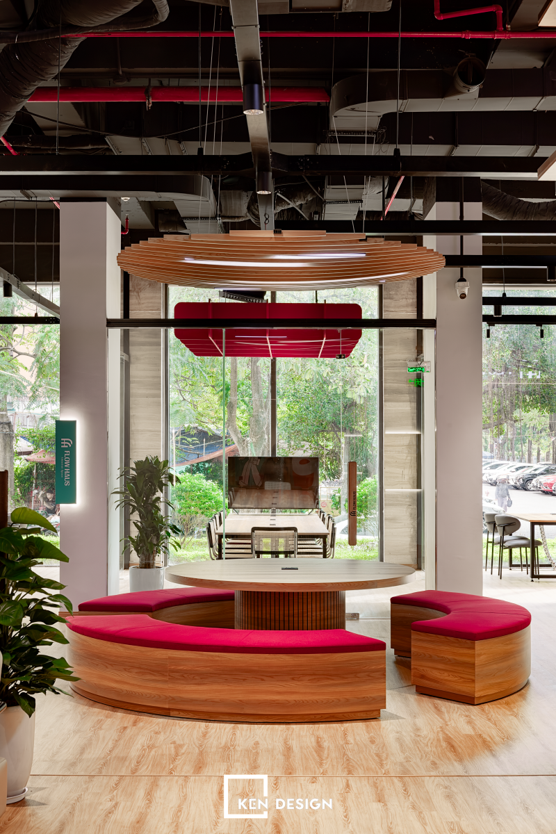 Thi công cafe coworking Flow Haus