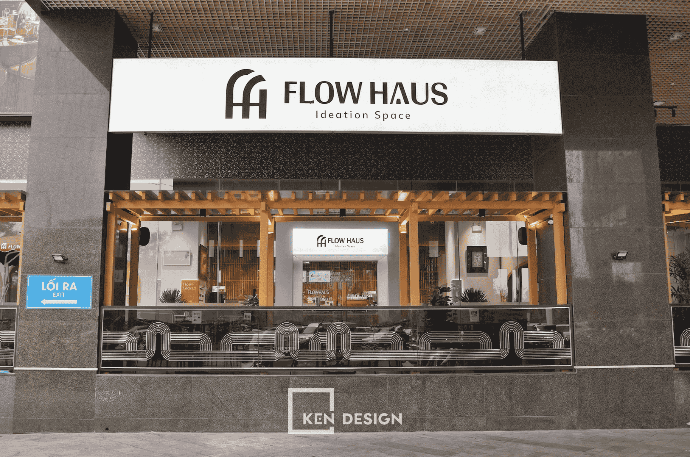 Thi công hoàn thiện cafe coworking Flow Haus Mễ Trì 