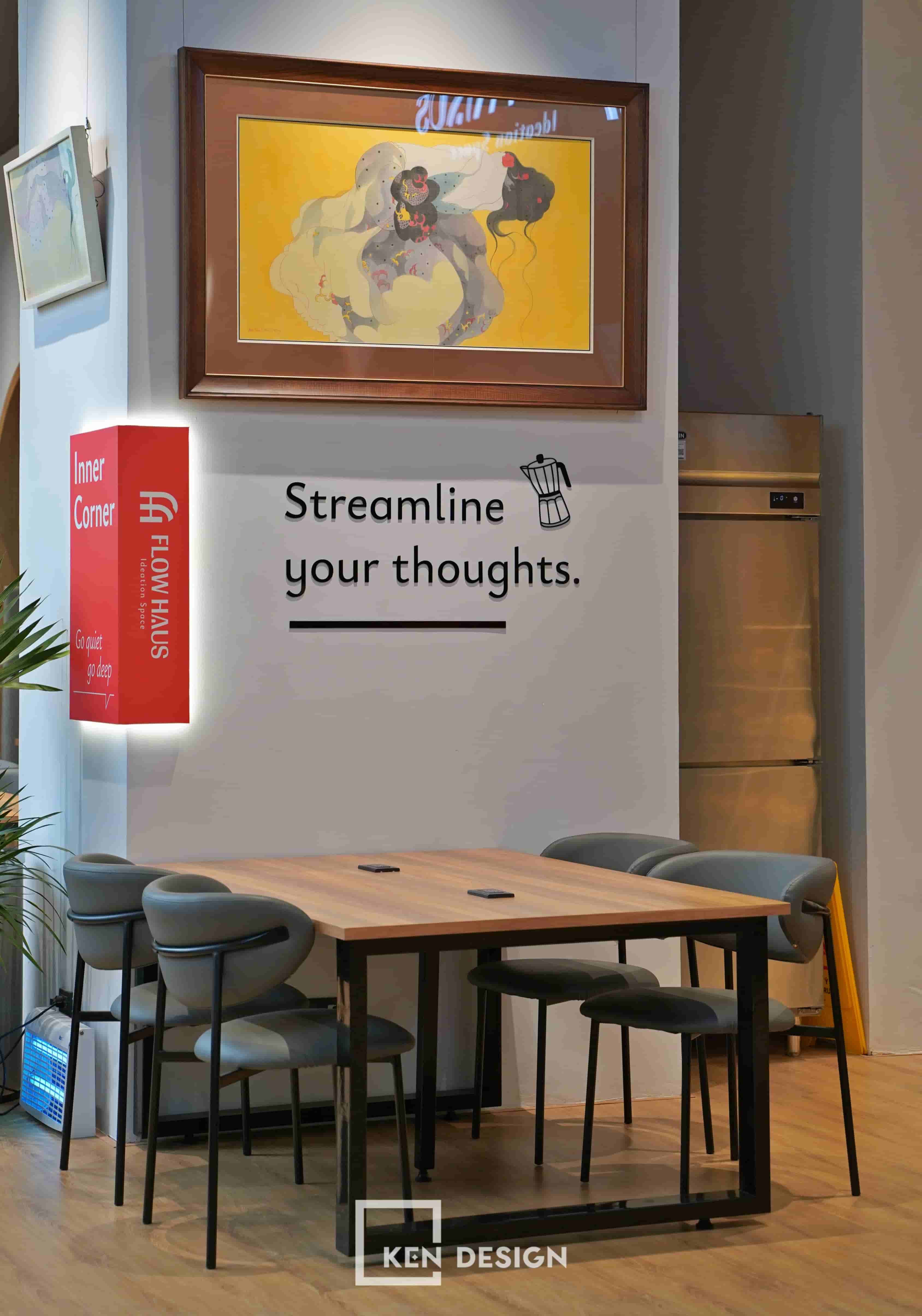 Thi công hoàn thiện cafe coworking Flow Haus Mễ Trì