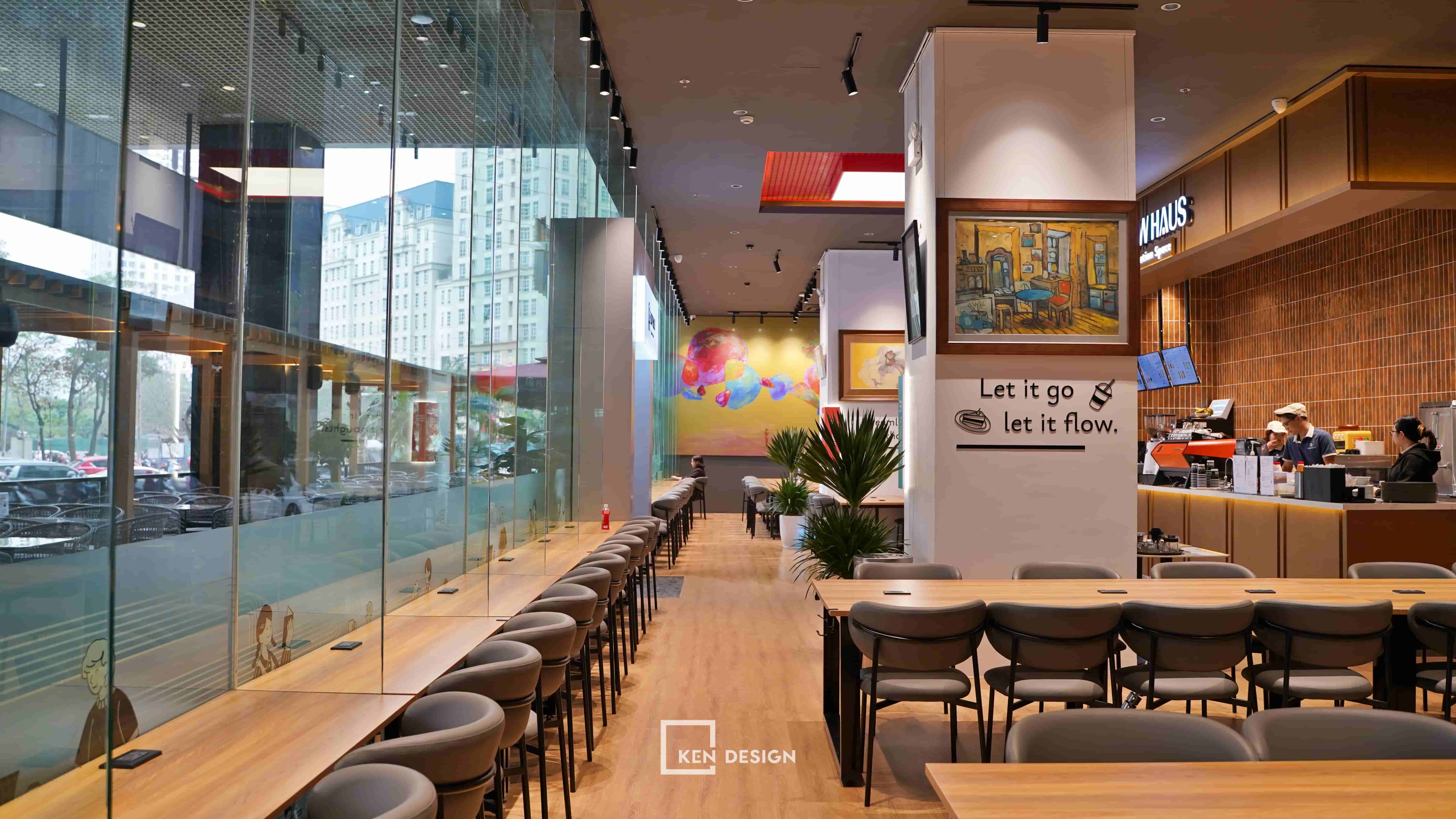 Thi công hoàn thiện cafe coworking Flow Haus Mễ Trì