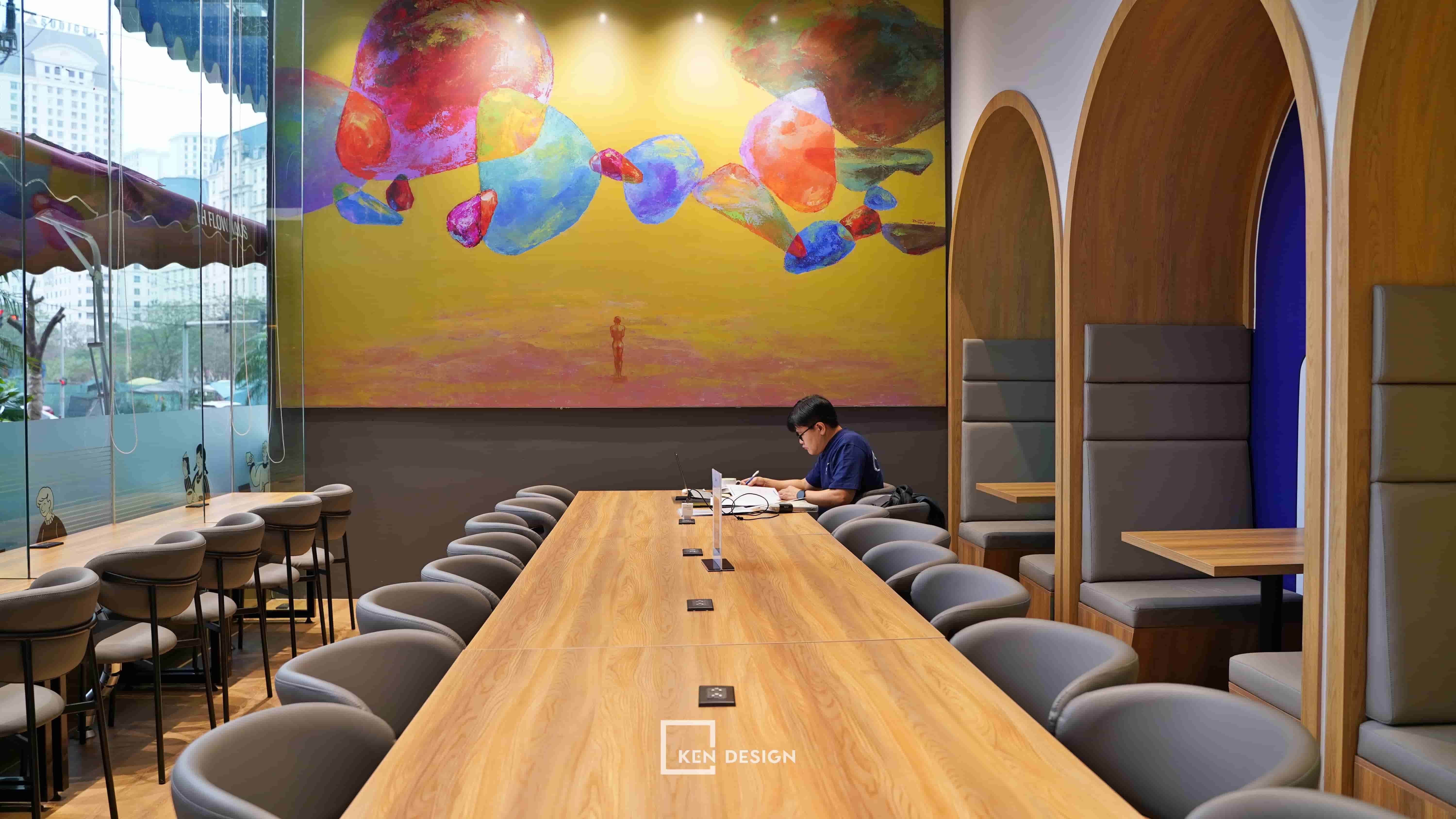 Thi công hoàn thiện cafe coworking Flow Haus Mễ Trì