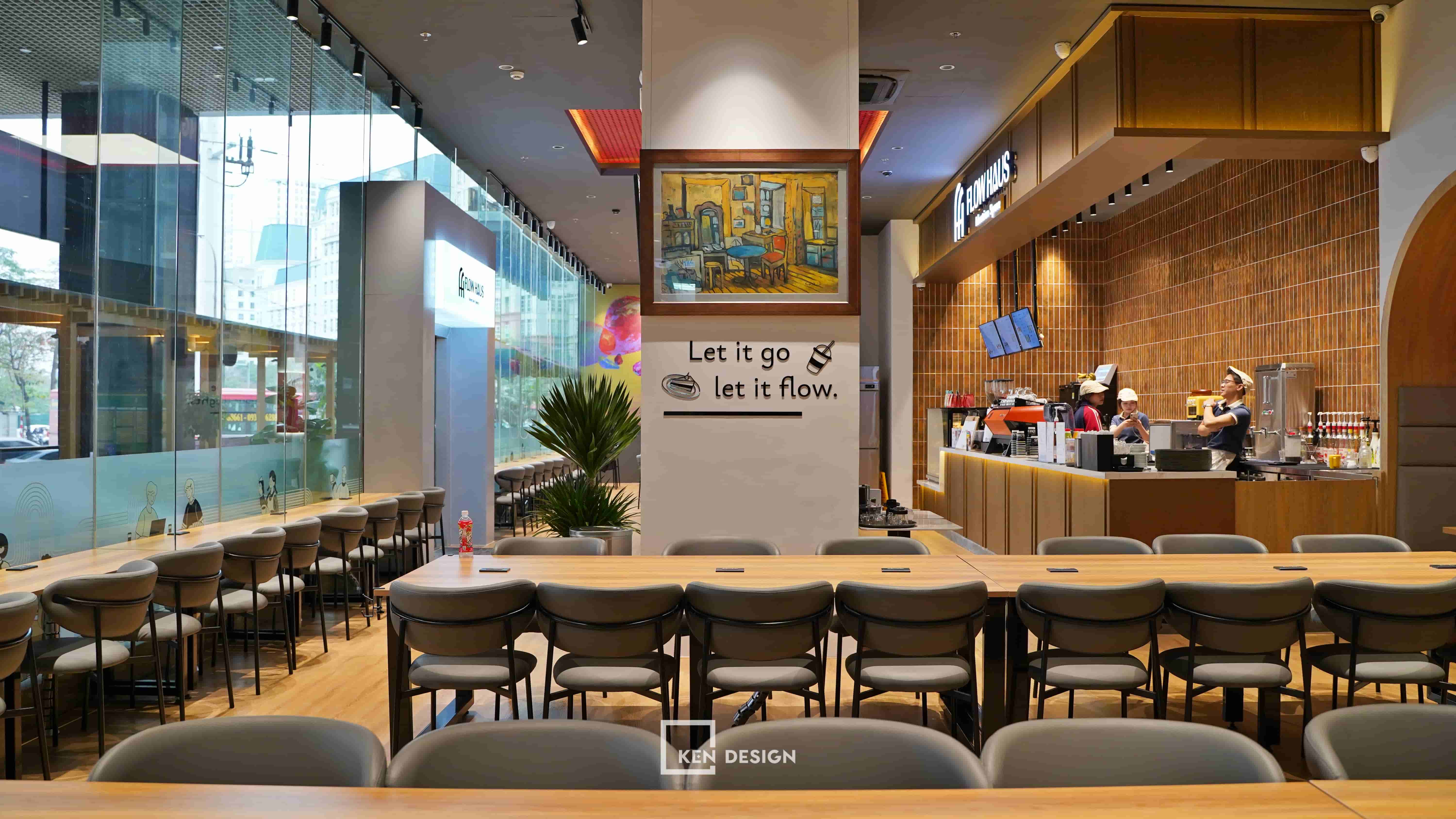 Thi công hoàn thiện cafe coworking Flow Haus Mễ Trì