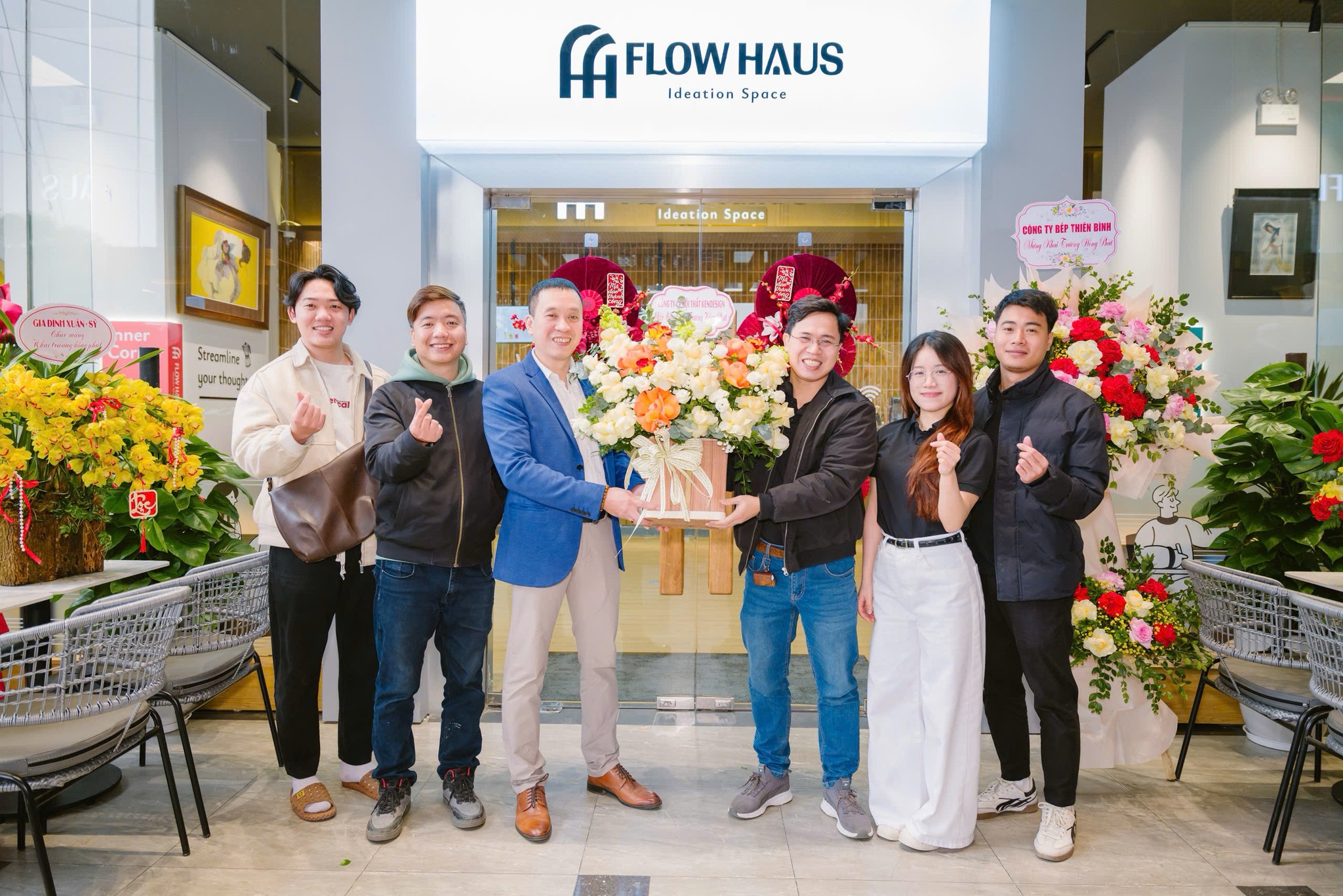 Thi công hoàn thiện cafe coworking Flow Haus Mễ Trì