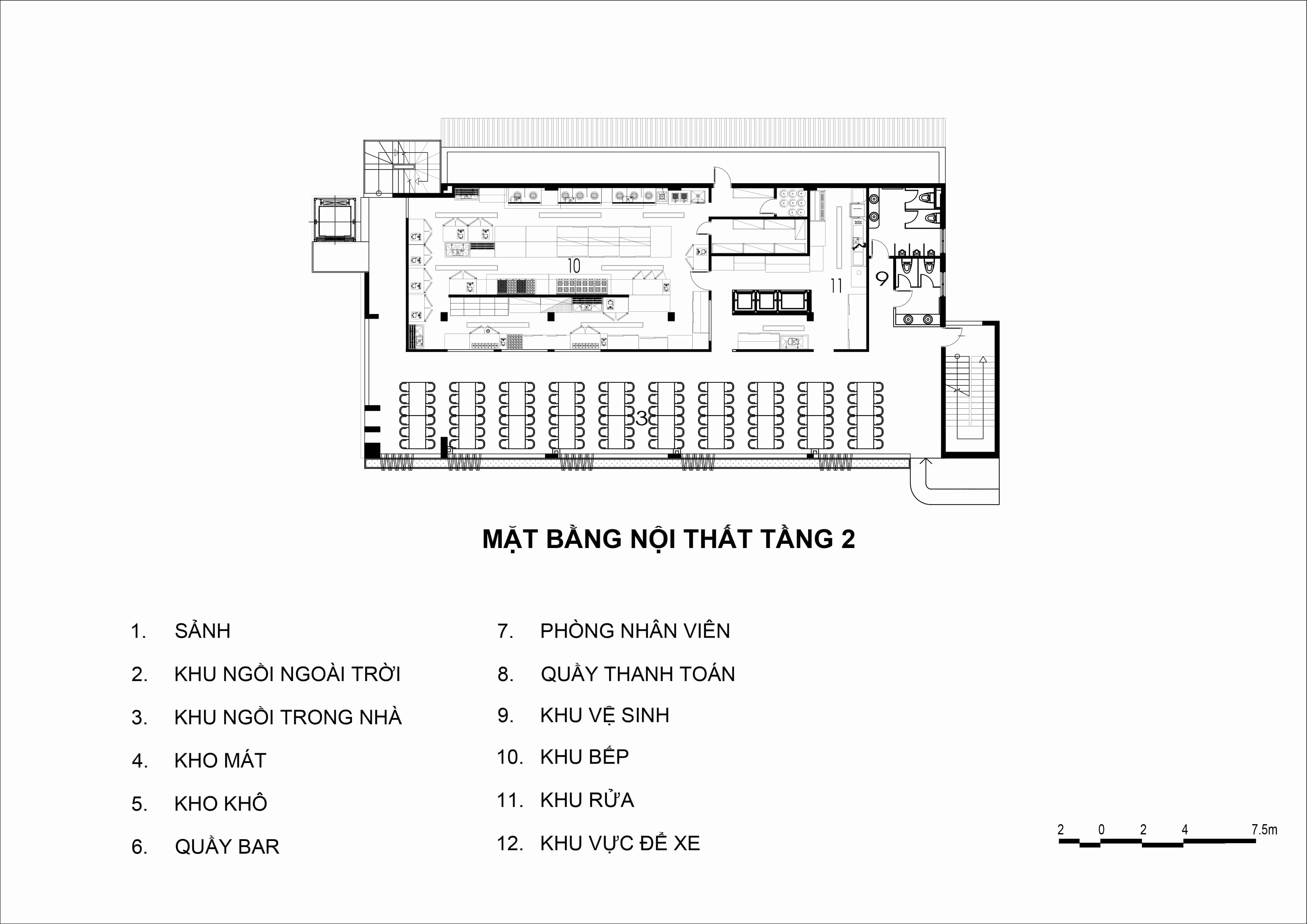 thi công nhà hàng The Gangs Airport tại Gò Vấp