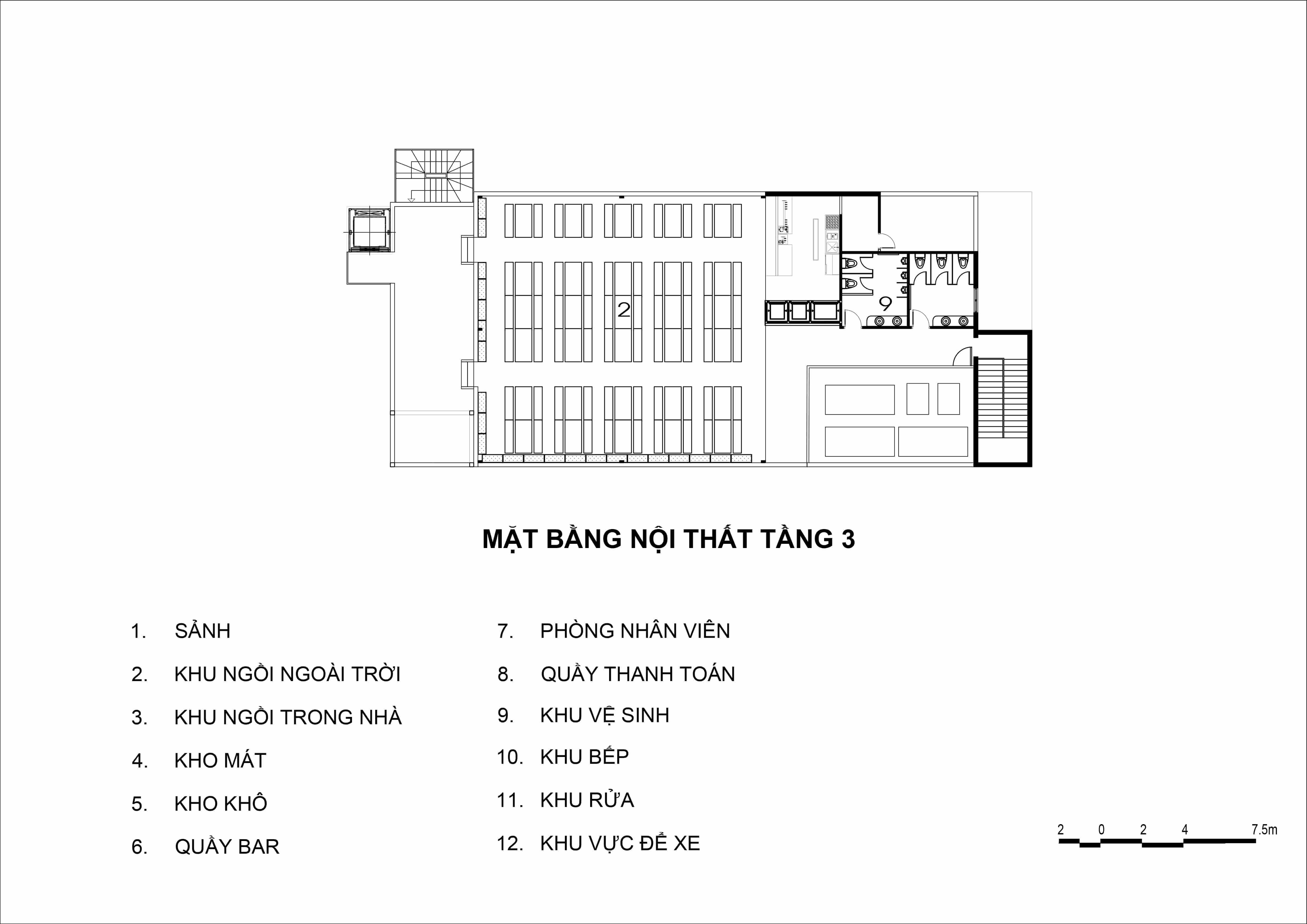 thi công nhà hàng The Gangs Airport tại Gò Vấp