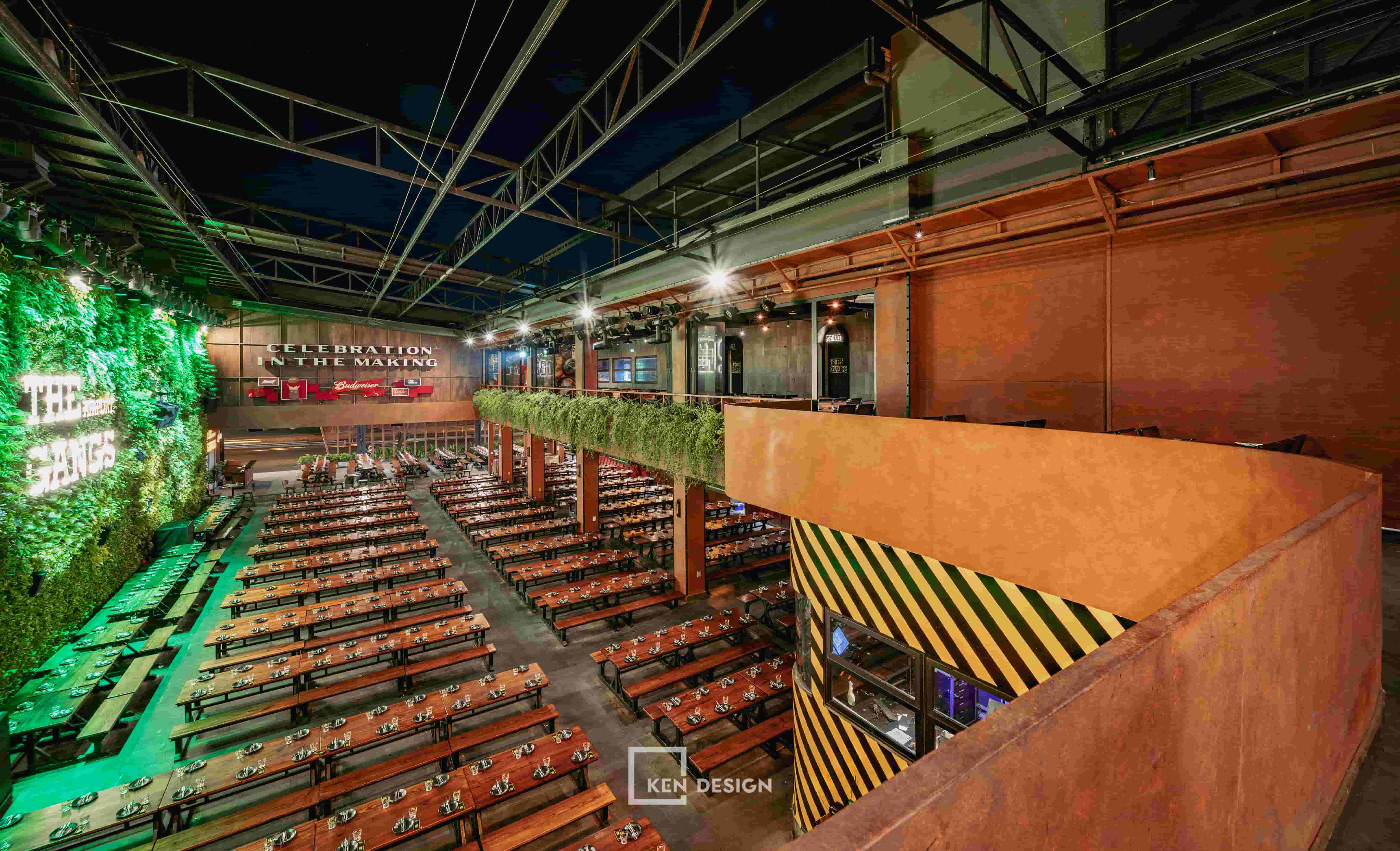 thi công nhà hàng The Gangs Airport tại Gò Vấp