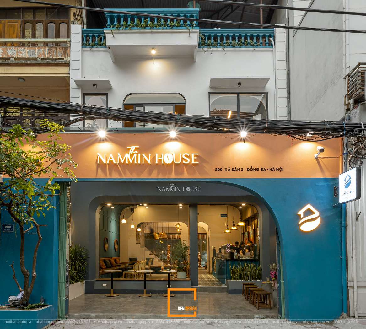 Thiết kế quán cà phê The Nammin House tại Hà Nội
