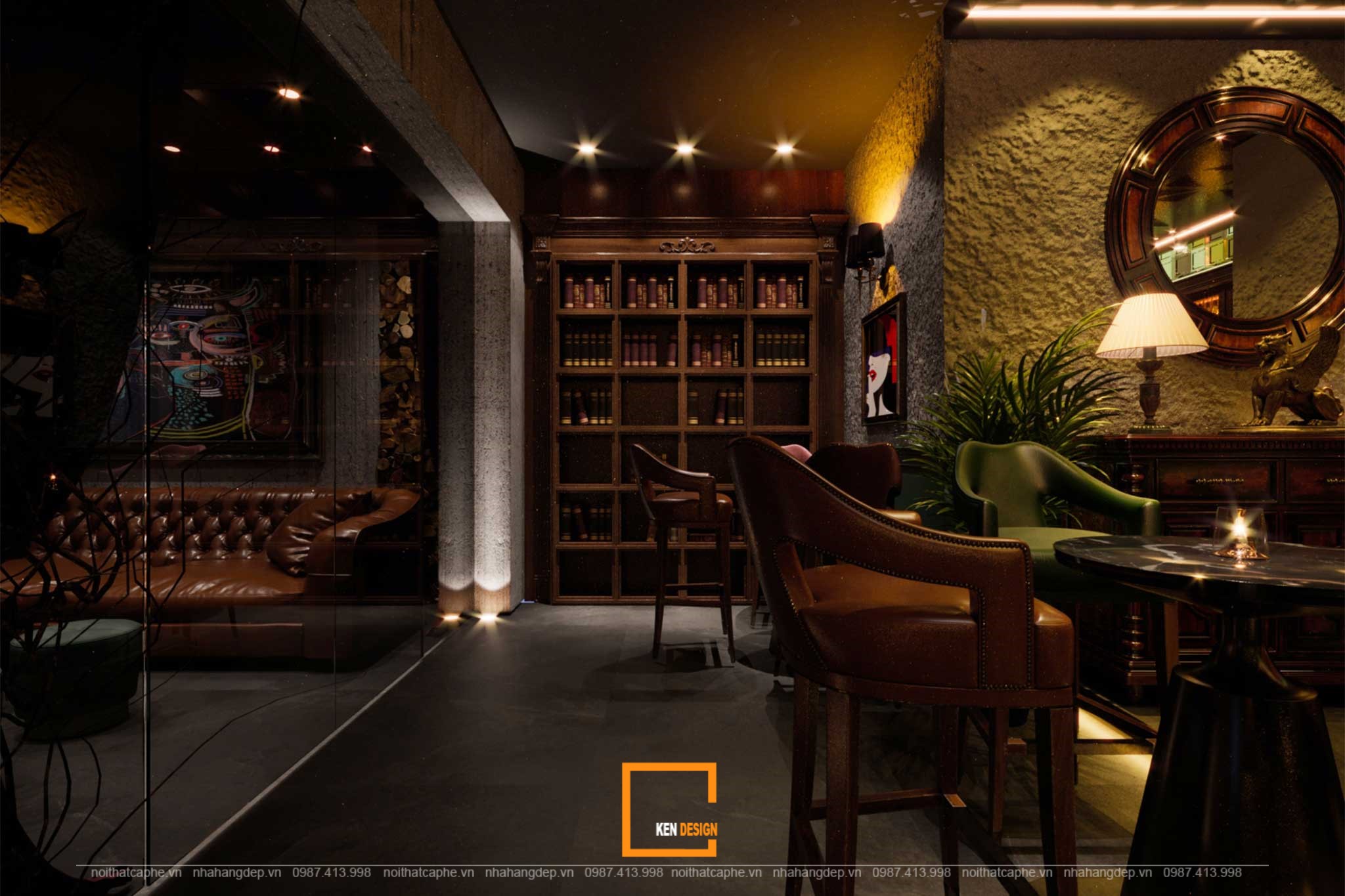 thiết kế phòng VIP Nevermind Bar Lounge
