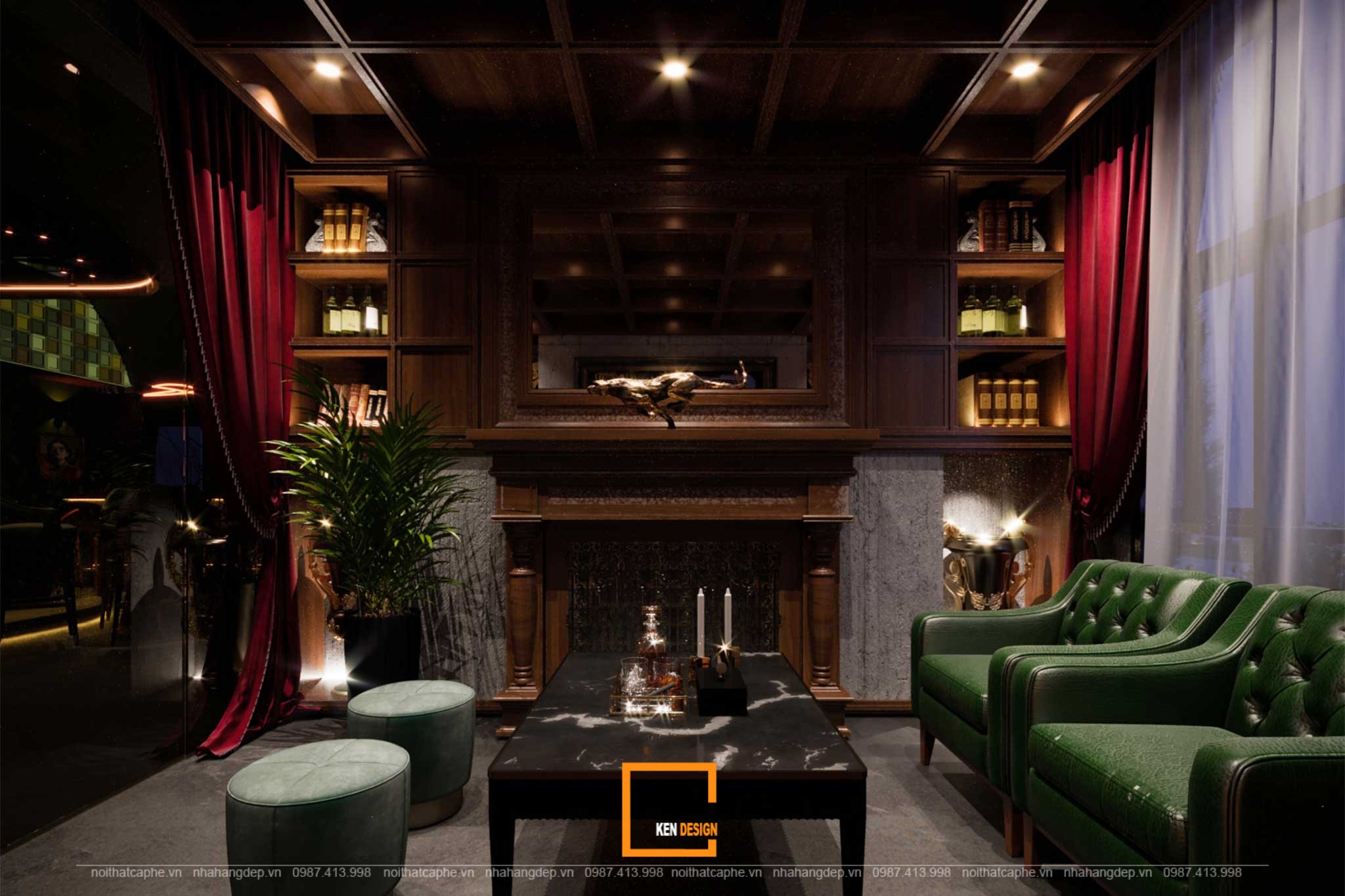thiết kế phòng VIP Nevermind Bar Lounge
