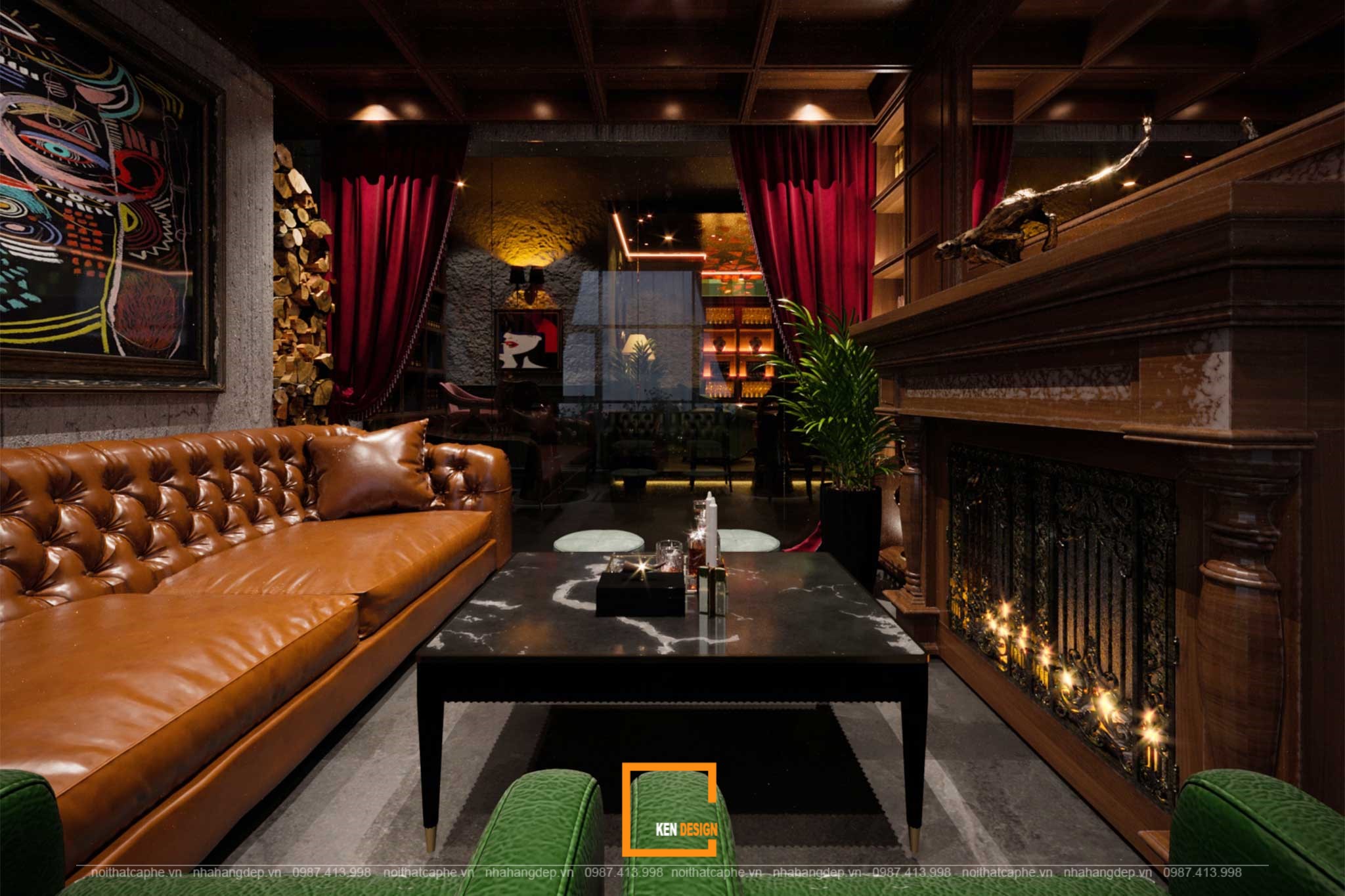 thiết kế phòng VIP Nevernind Bar Lounge