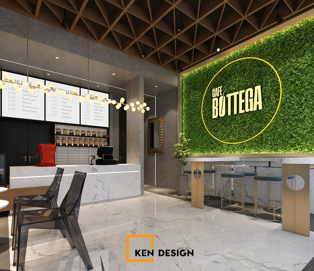 thiết kế Cafe Bottega