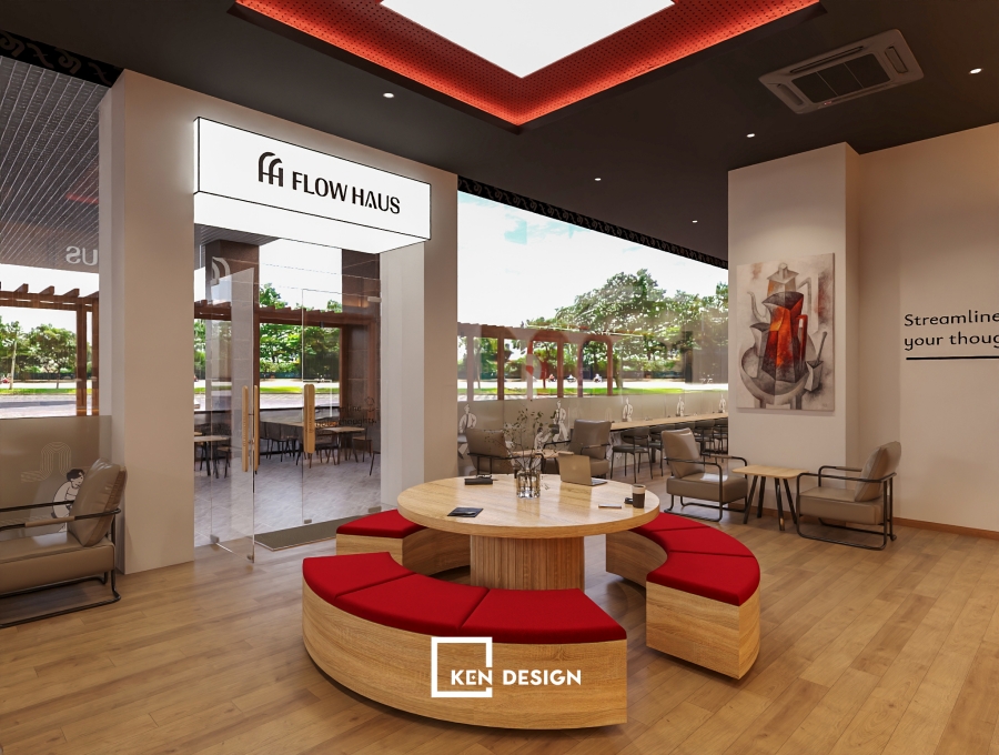 Thiết kế cafe coworking FLOW HAUS cơ sở 2
