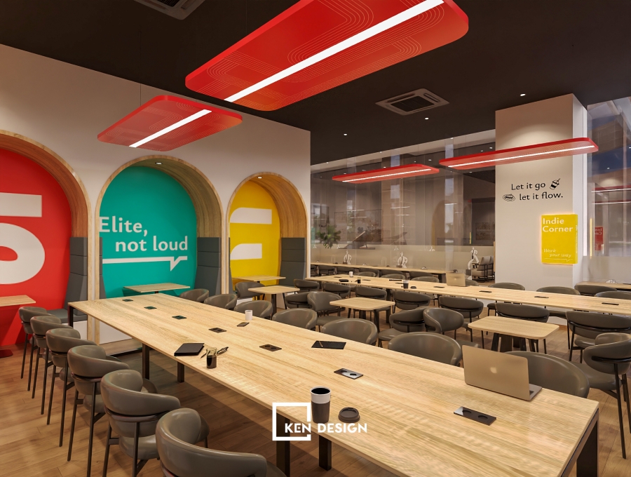 Thiết kế cafe coworking FLOW HAUS cơ sở 2