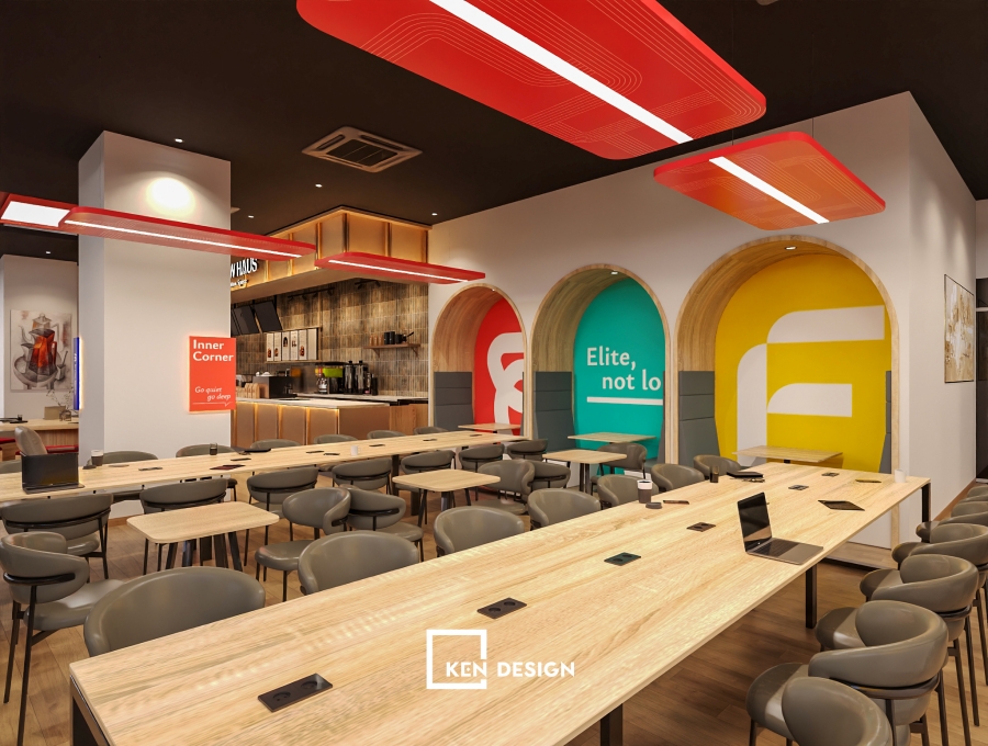 Thiết kế cafe coworking FLOW HAUS cơ sở 2