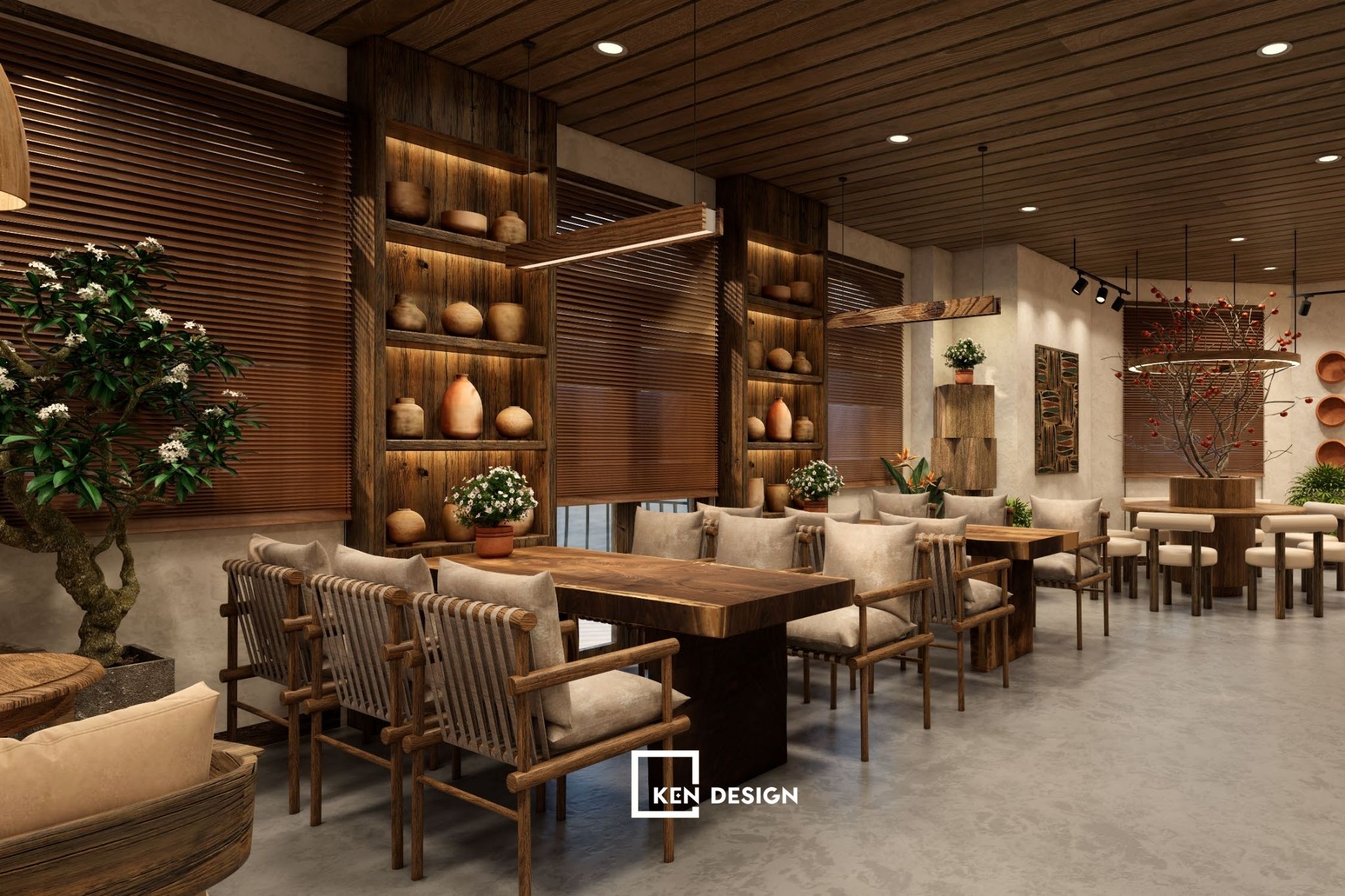 Dự án thiết kế quán cafe Mộc Trà tại Hưng Yên