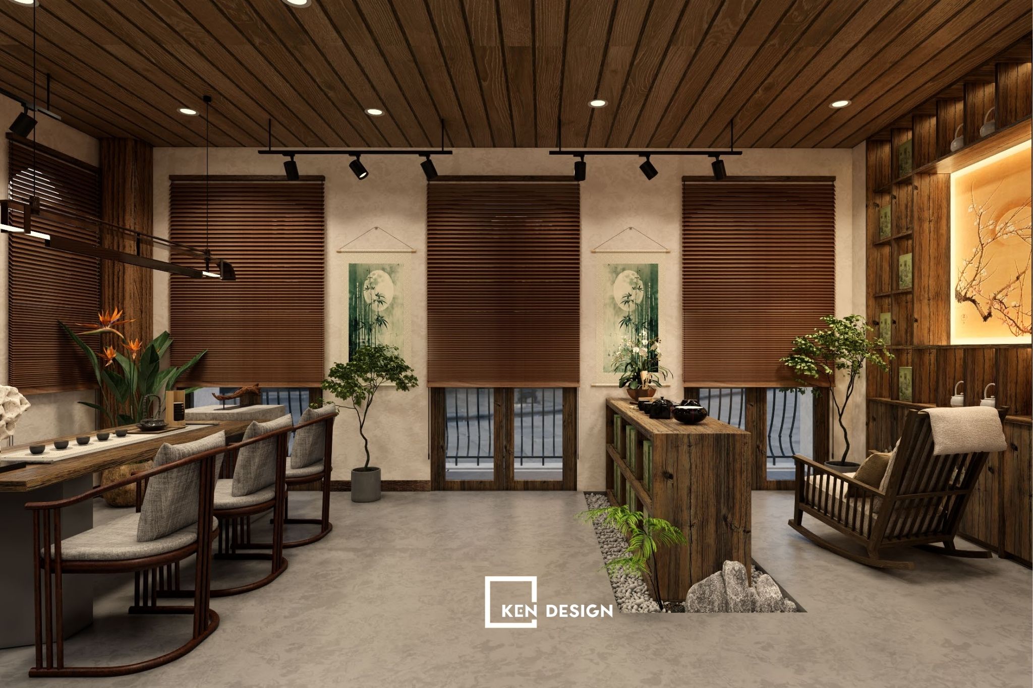 Dự án thiết kế quán cafe Mộc Trà tại Hưng Yên