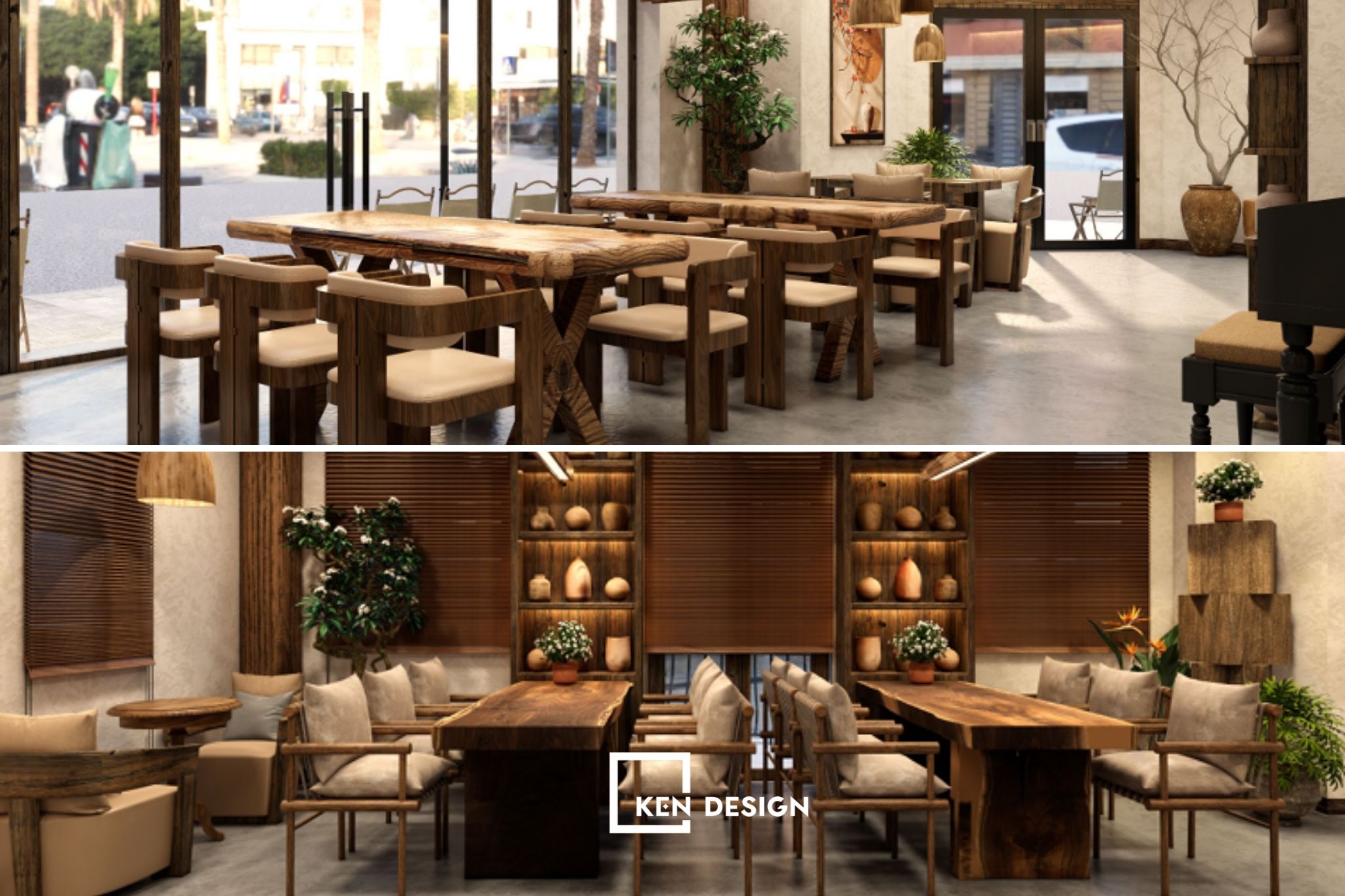 Dự án thiết kế quán cafe Mộc Trà tại Hưng Yên