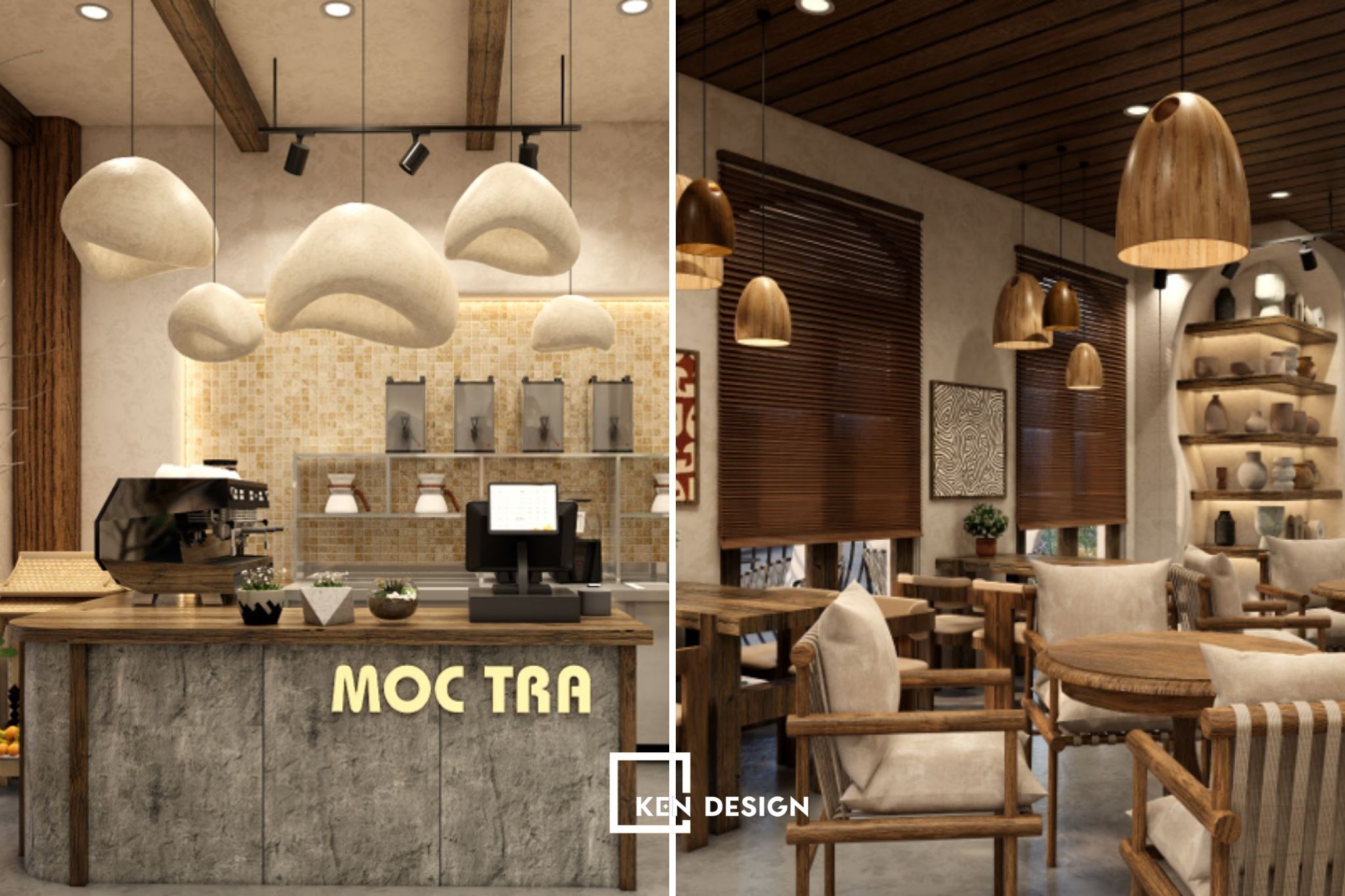 Dự án thiết kế quán cafe Mộc Trà tại Hưng Yên