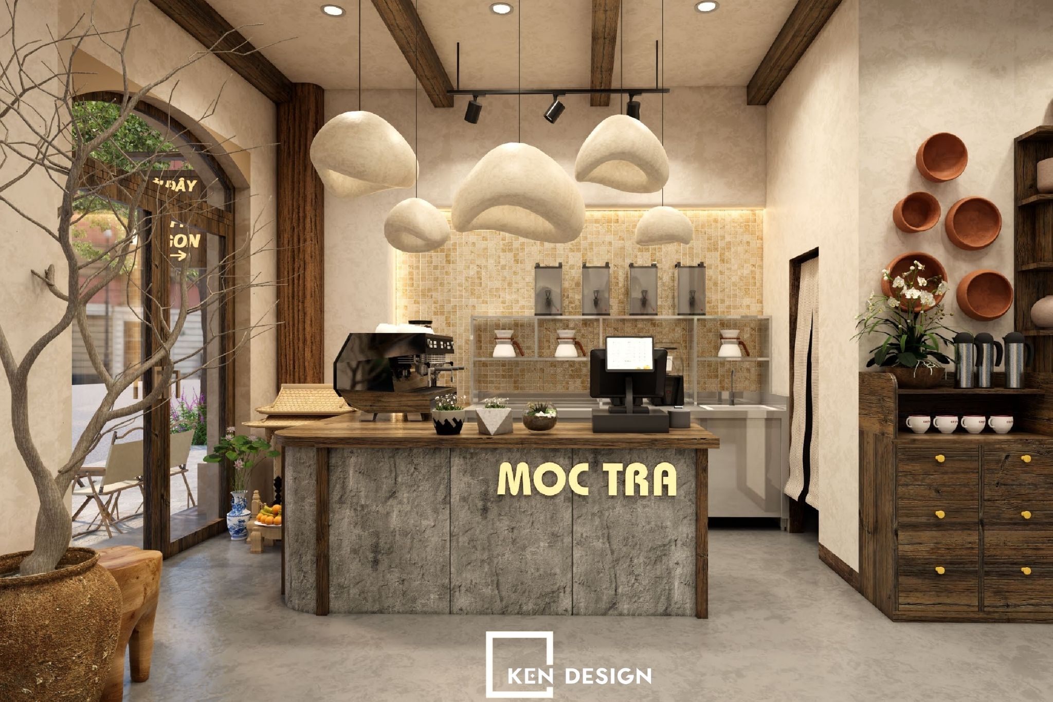 Dự án thiết kế quán cafe Mộc Trà tại Hưng Yên