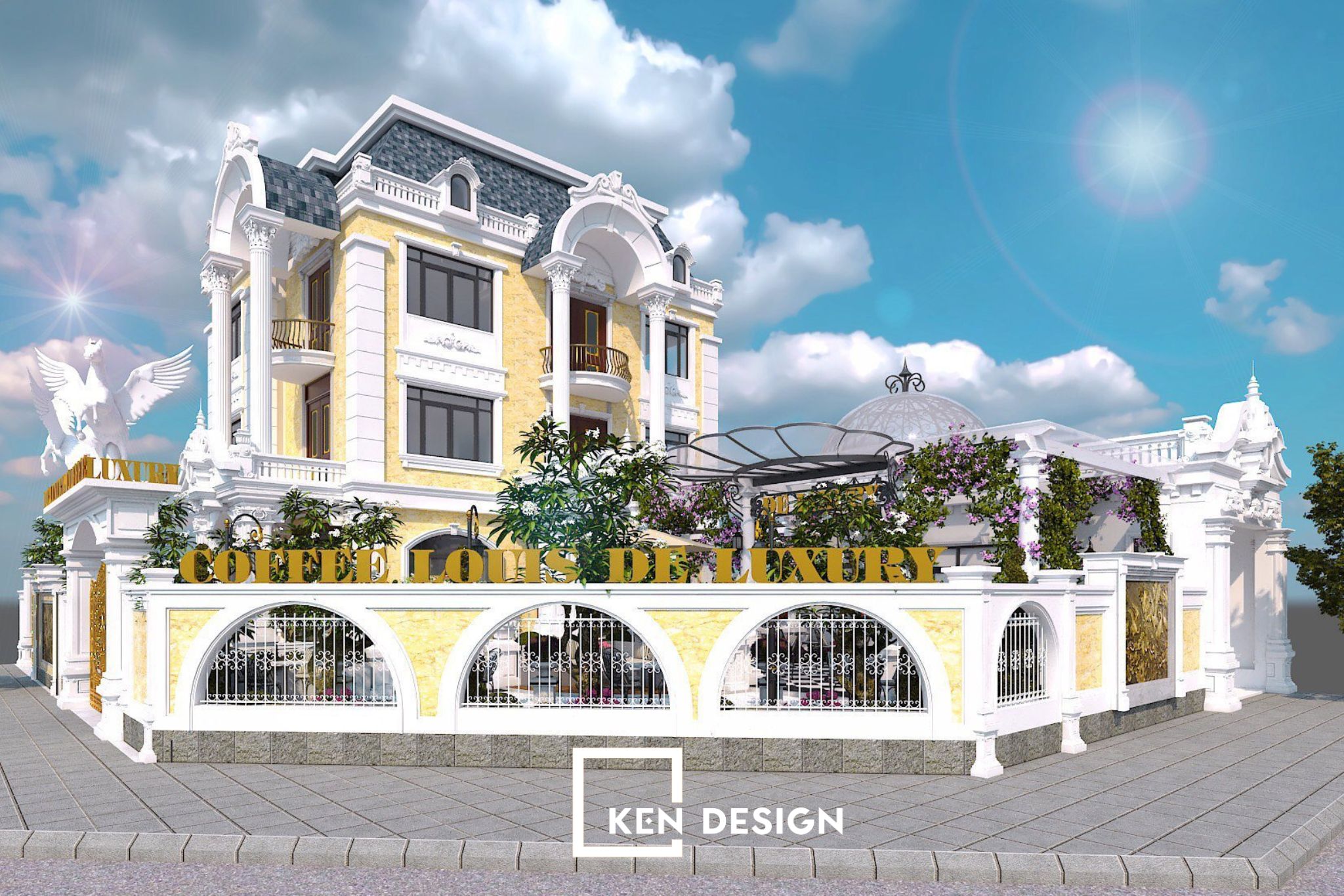 Dự án thiết kế De Luxury Coffee tại Hà Nội